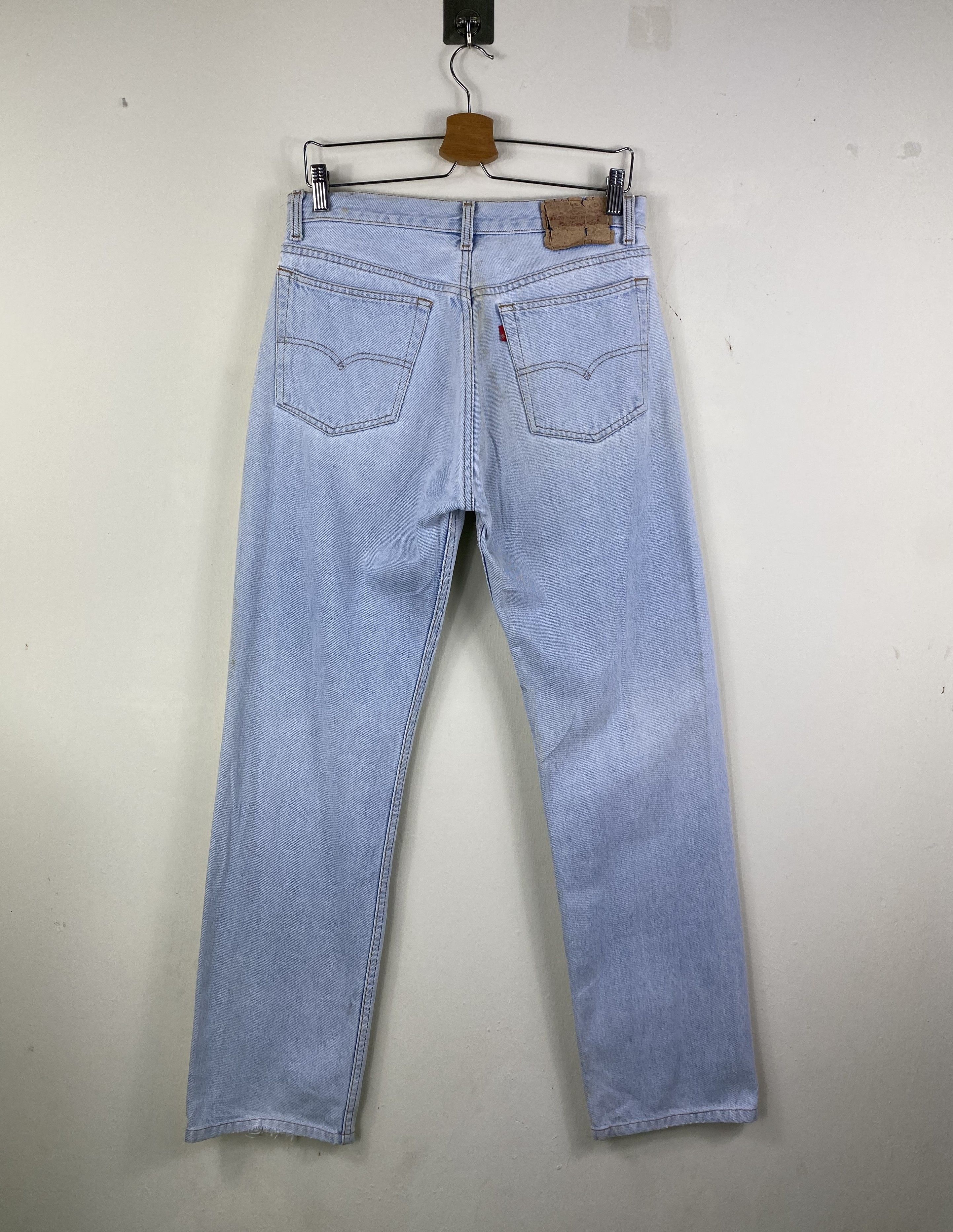 Levi's Vintage Clothing × Vintage Vintage Levis 501 90s STONEWASH dirty wash button 555 W30x30 Size US 30 / EU 46 - 5 Thumbnail