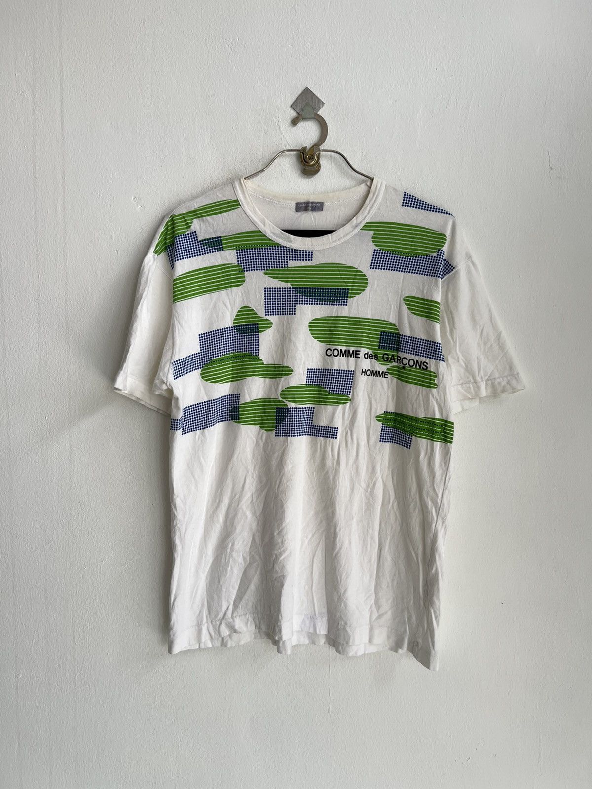 CDG by Comme des Garcons AW00 Homme Geometric Graphics Tanaka Art Runway Col Shirt Size US M / EU 48-50 / 2 - 2 Thumbnail