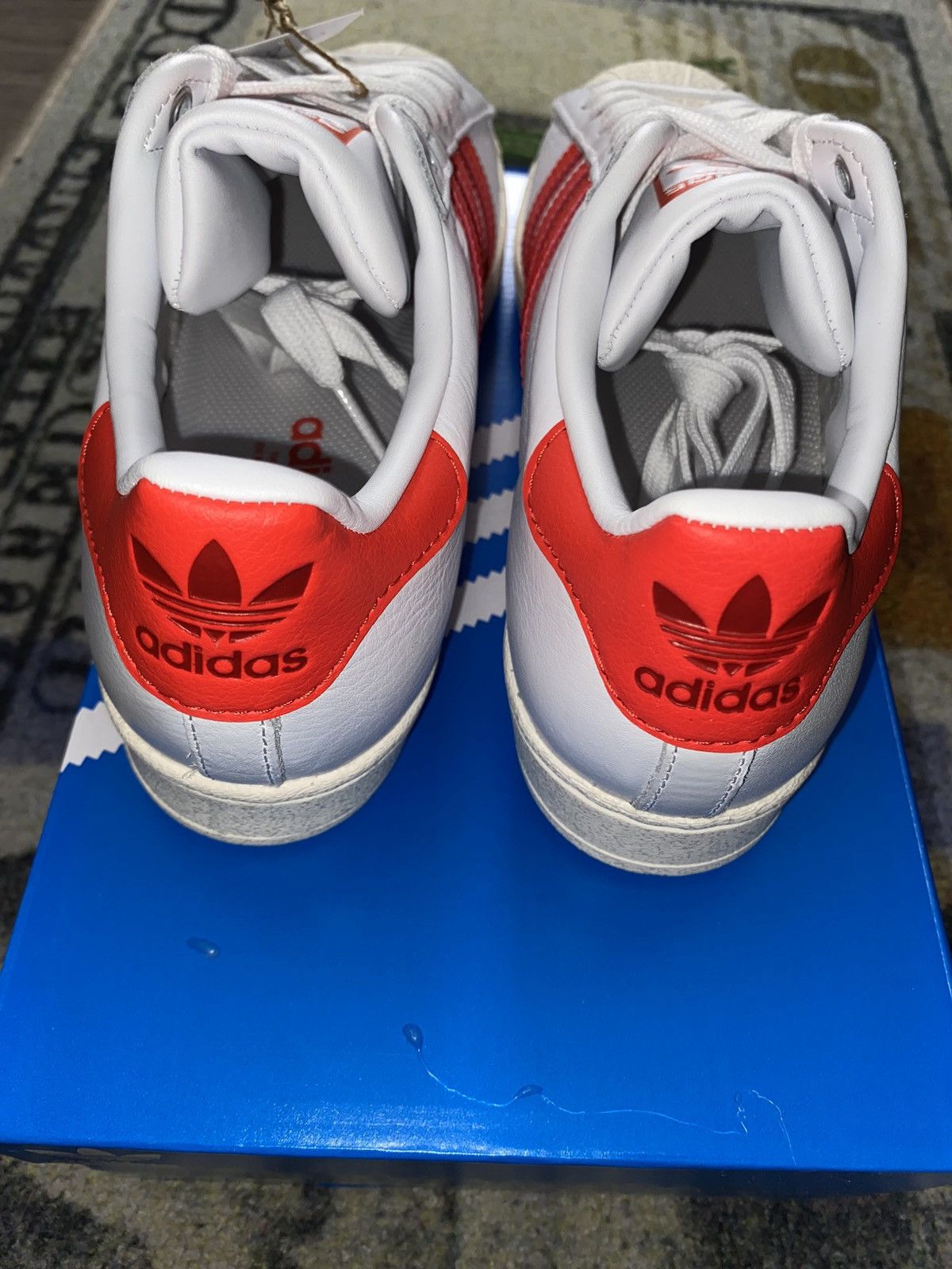 Adidas Adidas Superstar Cloud White Bright Red Size US 8 / IT 38 - 4 Thumbnail