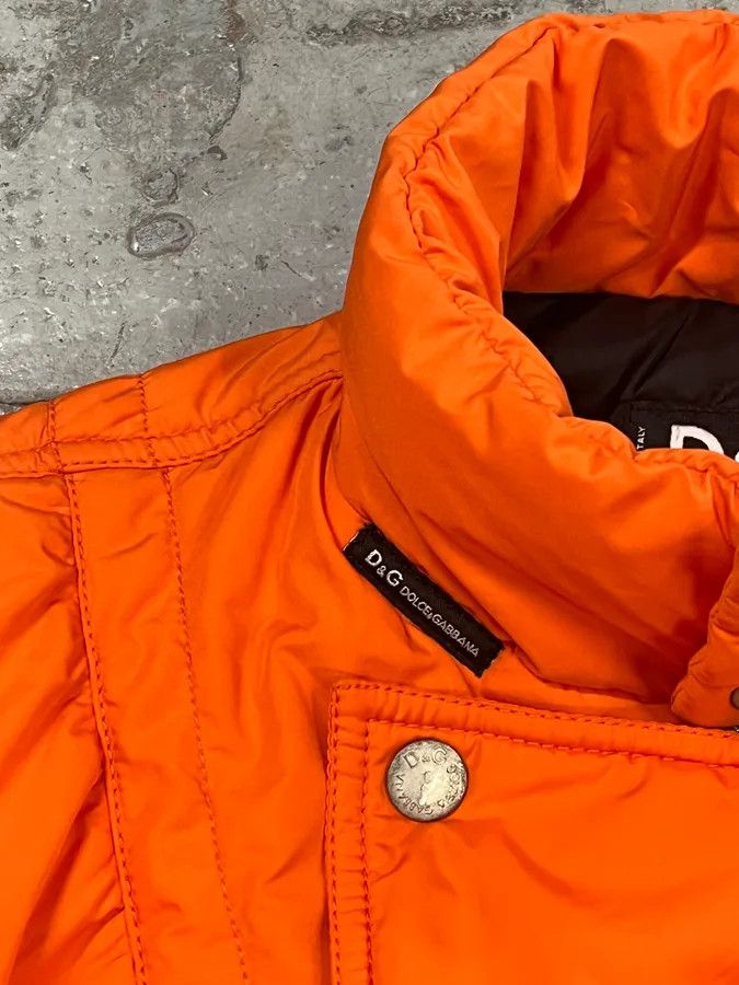 Dolce & Gabbana AW2003 Dolce & Gabbana Nylon Quilted Orange Puffer Jacket Size US M / EU 48-50 / 2 - 10 Thumbnail