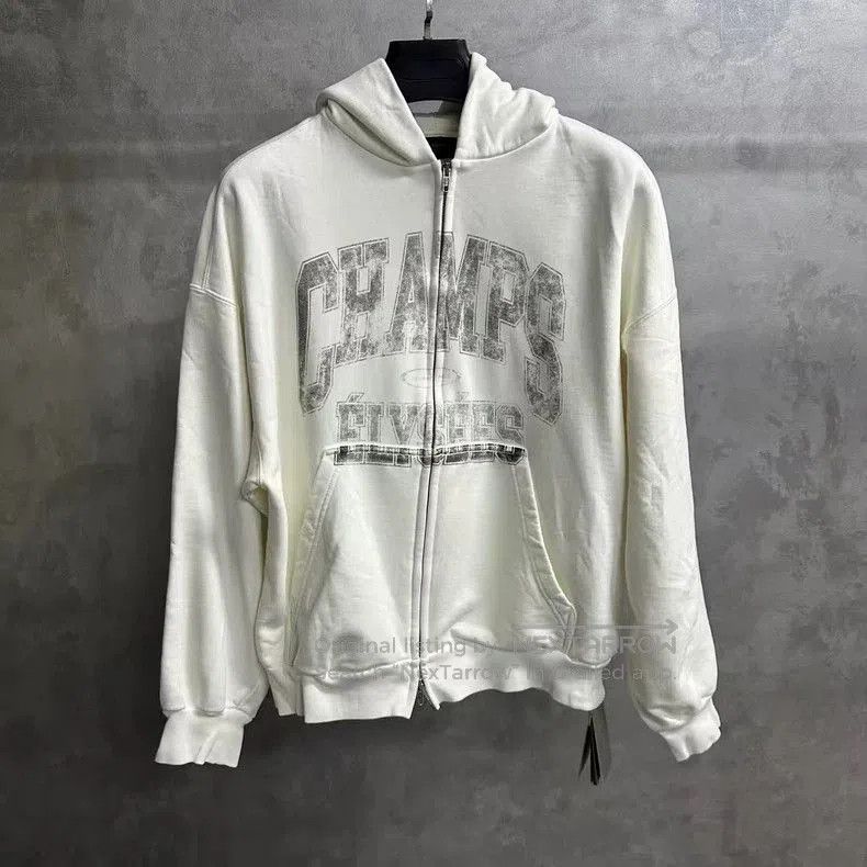 Balenciaga Balenciaga White Letter Print Zip Hoodie. Size US S / EU 44-46 / 1 - 1 Thumbnail