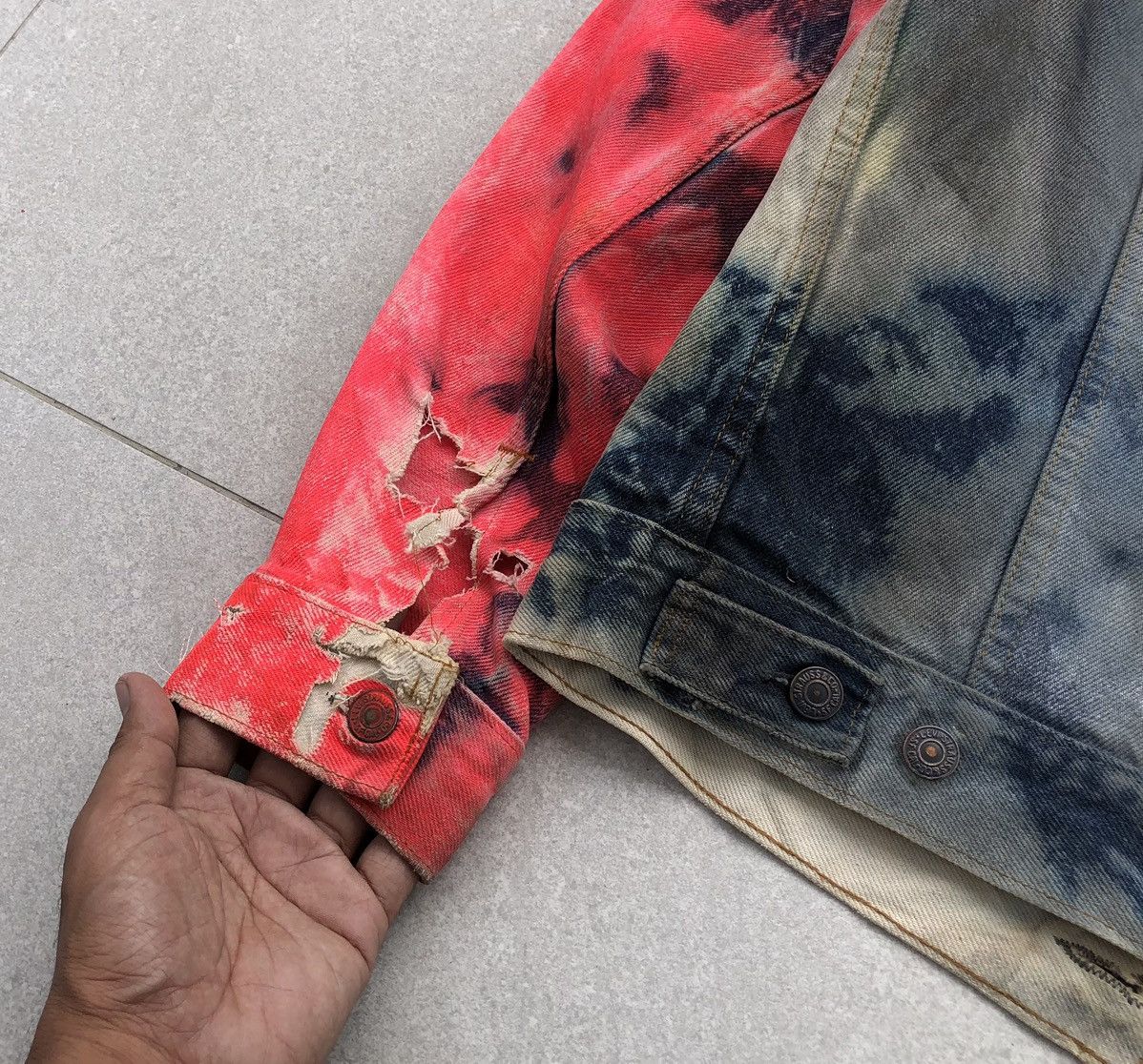 Levi's Vintage Clothing Vintage 80s Levis Custom Painted Distressed Denim Jacket 🇺🇸 Size US M / EU 48-50 / 2 - 17 Thumbnail