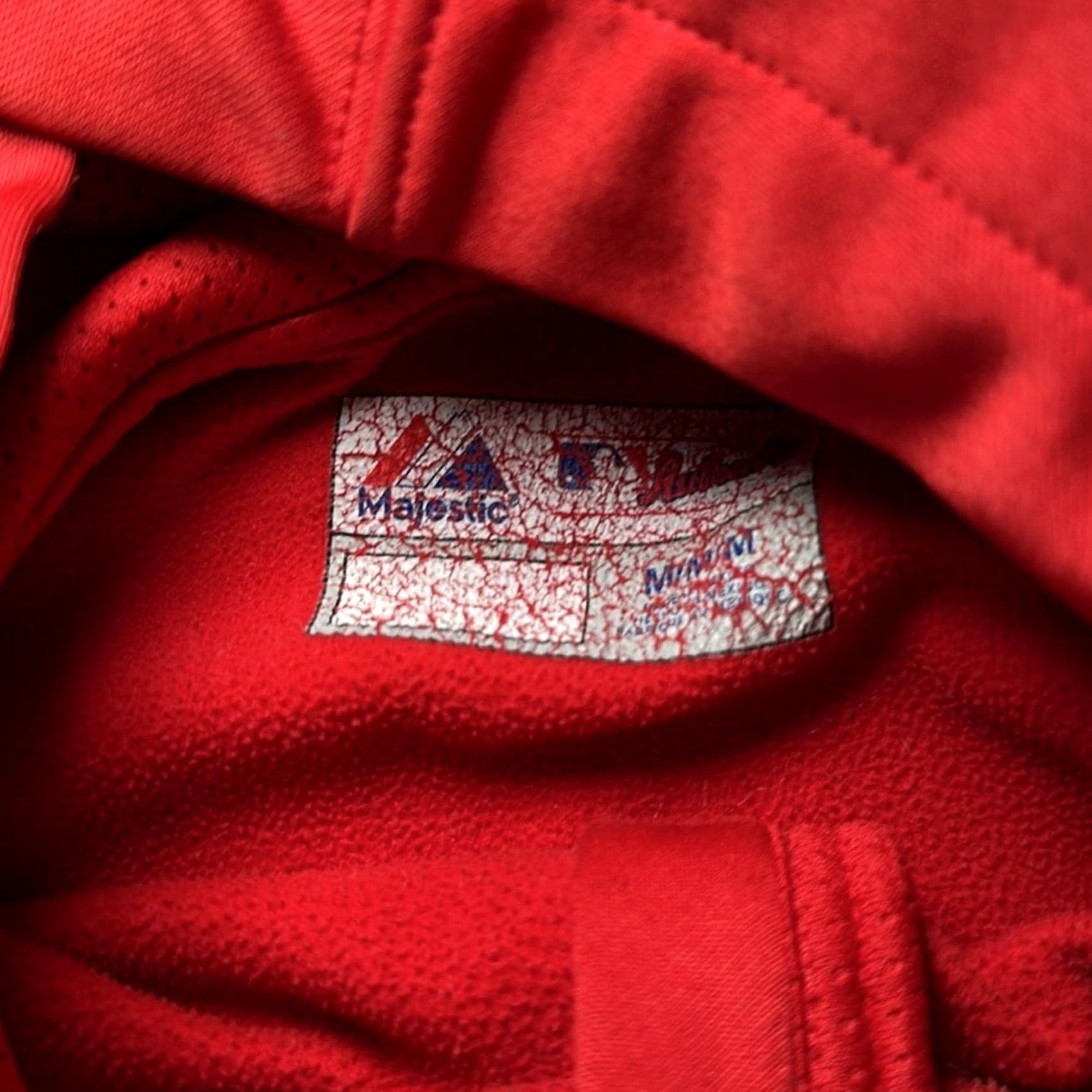 Vintage Majestic Cincinnati Reds Get Your ‘Stache On Hoodie Pullover Mens M Red Size US M / EU 48-50 / 2 - 7 Thumbnail