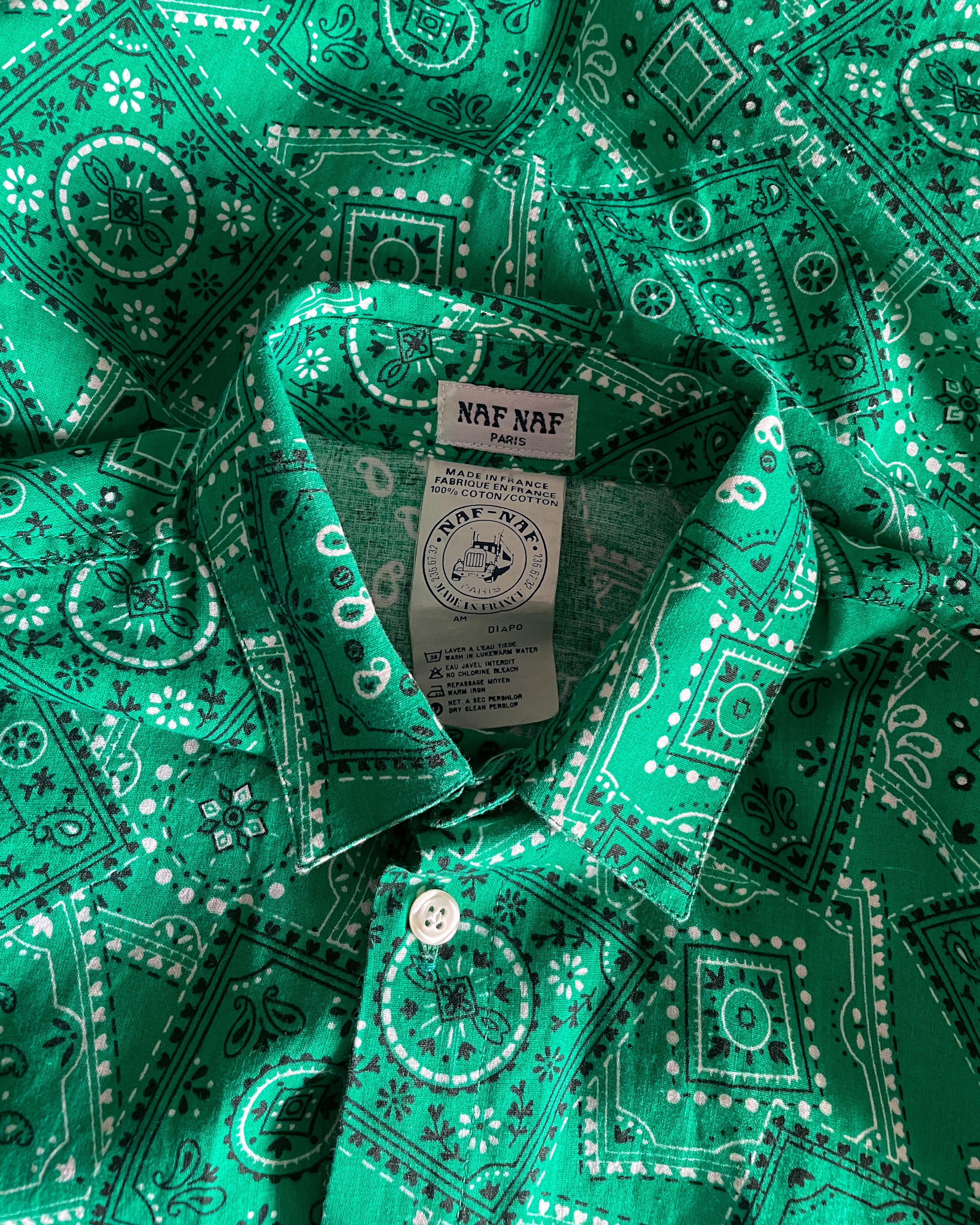 Vintage Vintage Naf Naf Bandana Print Shirt Size US M / EU 48-50 / 2 - 7 Thumbnail