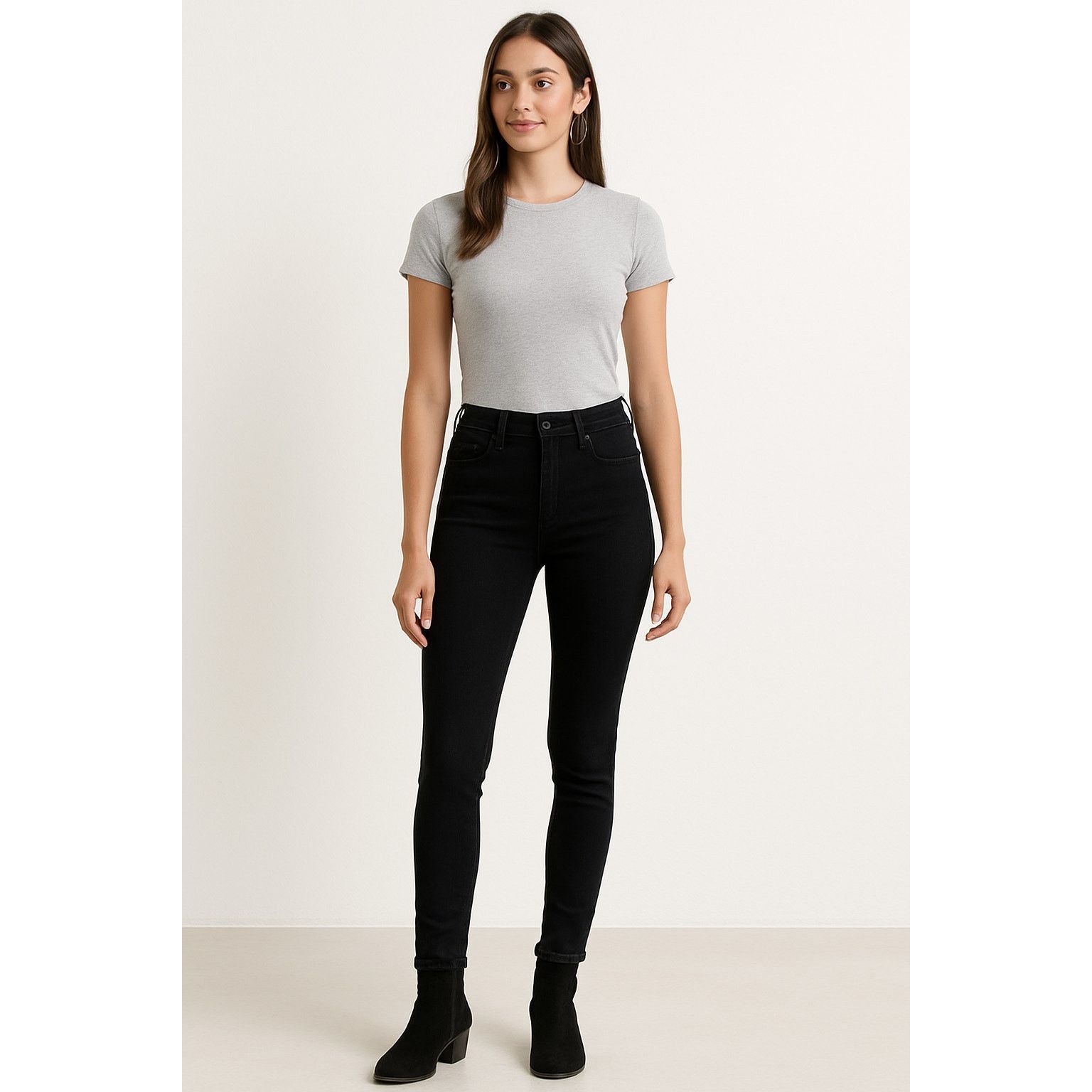 Other Minimalist Stretch Black Skinny Jeans JUST BLACK DENIM Size 26" / US 2 / IT 38 - 1 Thumbnail