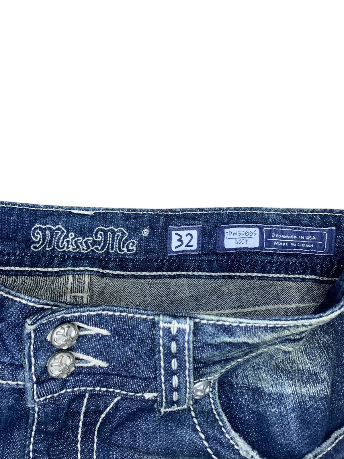 GOSTAR DE FUGA × Hysteric Glamour × Tornado Mart 2000s Missme contrast stitch mud wash flare jeans Size US 32 / EU 48 - 13 Thumbnail