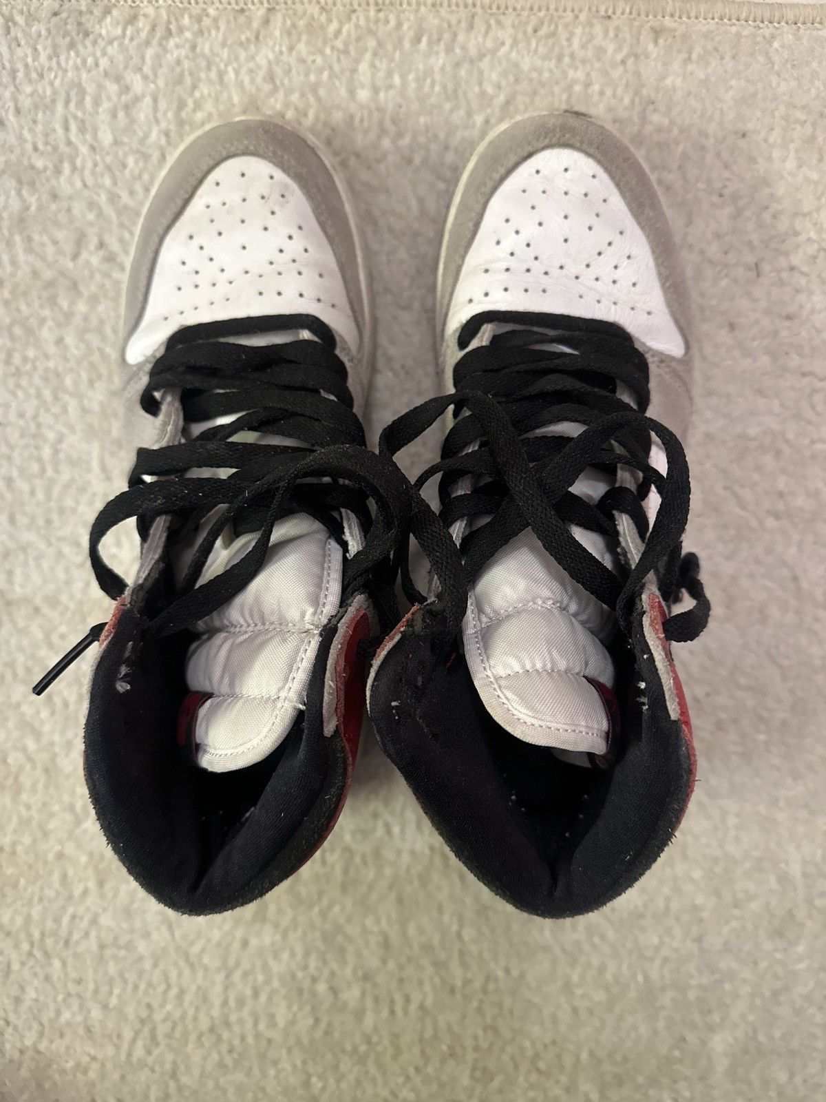 Jordan Brand × Nike Jordan 1 Grey and White Size US 7 / EU 40 - 4 Thumbnail