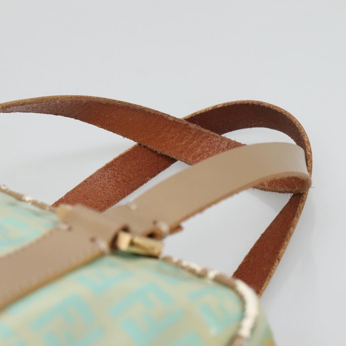 Fendi FENDI Zucchino Canvas Hand Bag Coated Canvas Peppermint Gold Size ONE SIZE - 8 Thumbnail
