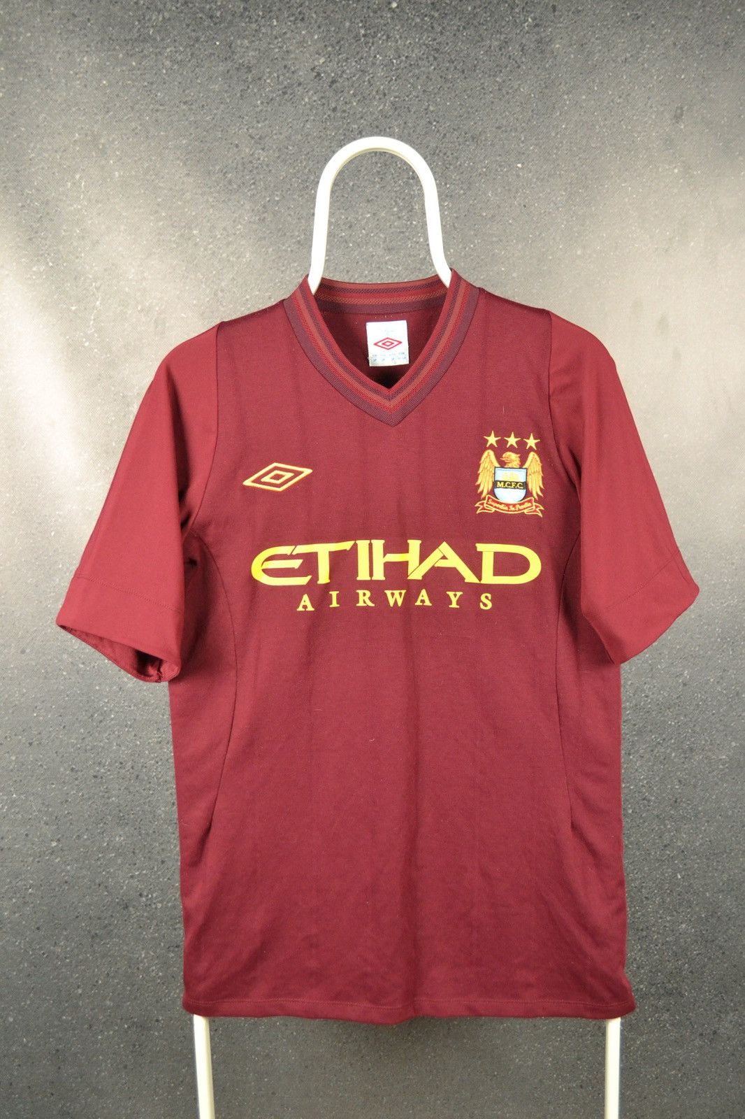 Ancien Maillot Umbro Manchester City - Taille L - Sky Blues - Vintage