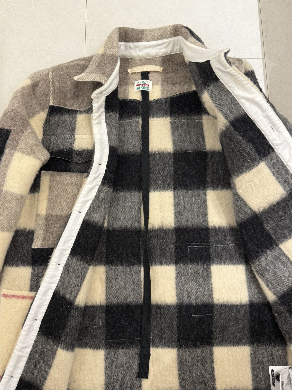 Off-White off-white Lana Wool pattern shirt Size US XS / EU 42 / 0 - 8 Thumbnail