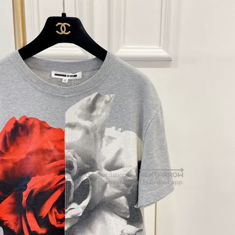 Alexander McQueen Alexander Mcqueen Grey long T-shirt Size S / US 4 / IT 40 - 3 Thumbnail