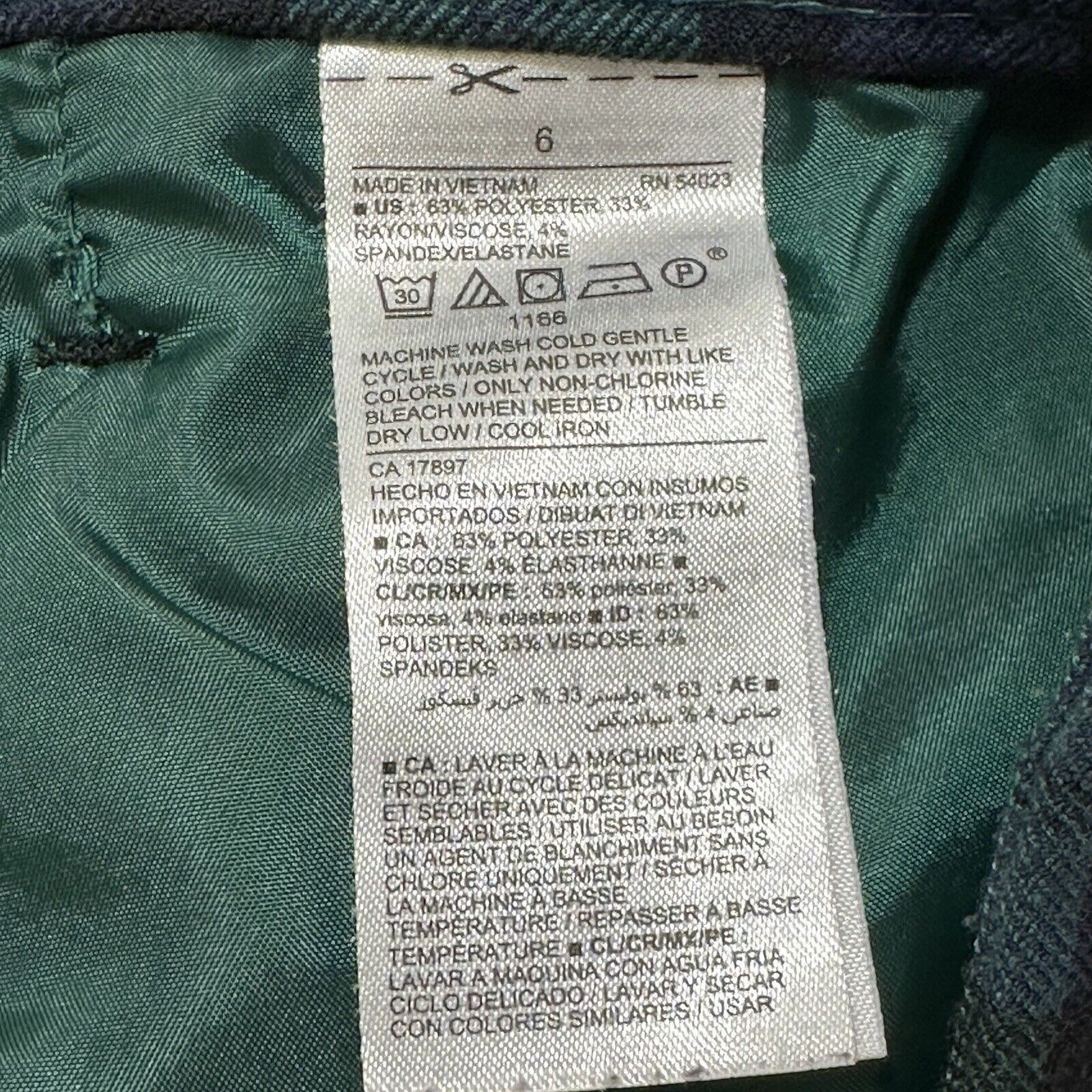 Old Navy Old Navy 6 Loungewear Sweatpants Blue Green Plaid Pants Size 28" / US 6 / IT 42 - 5 Thumbnail