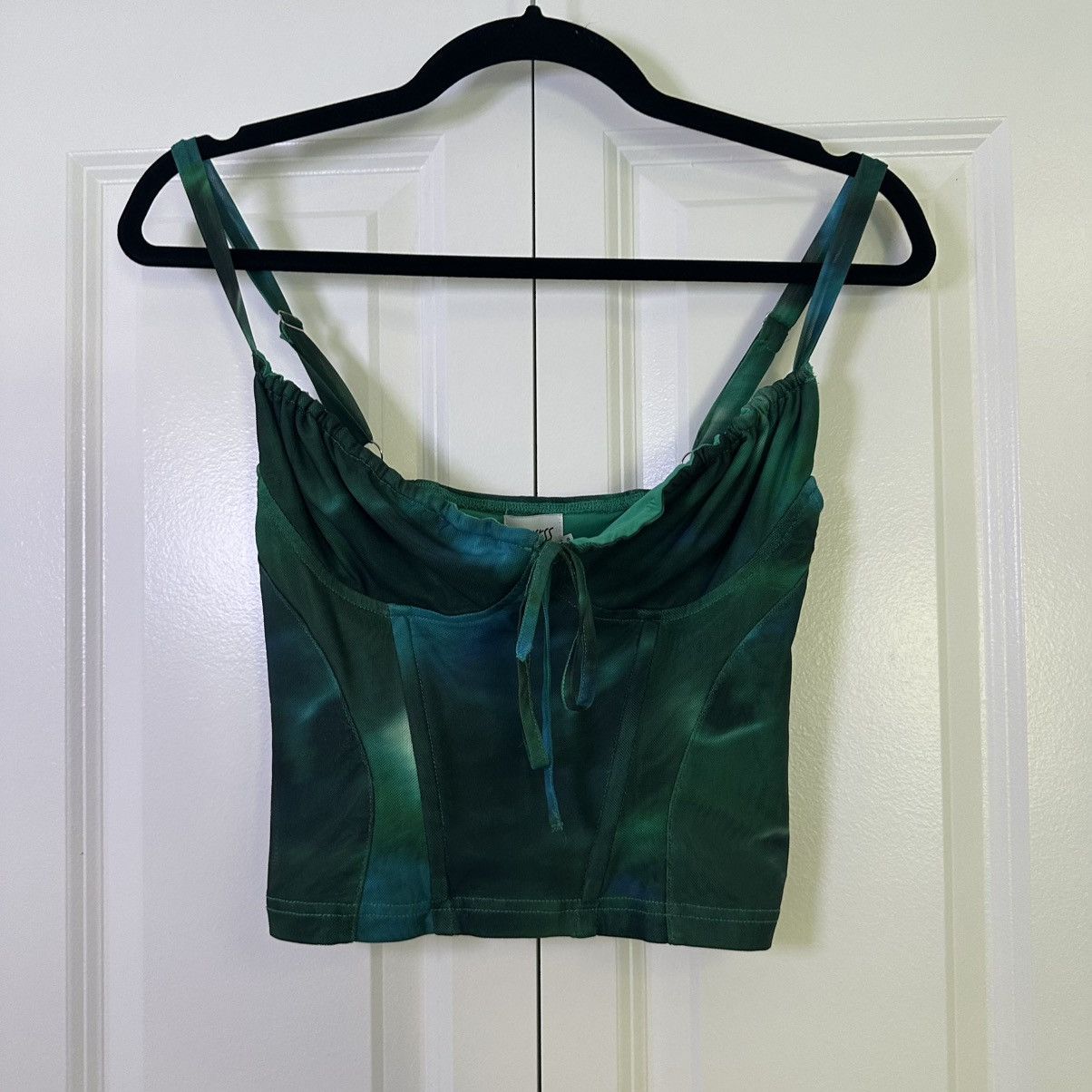 PRINCESS POLLY Princess Polly Sound Check Corset Mesh Bustier Crop Top Sz 4 Size S / US 4 / IT 40 - 1 Thumbnail