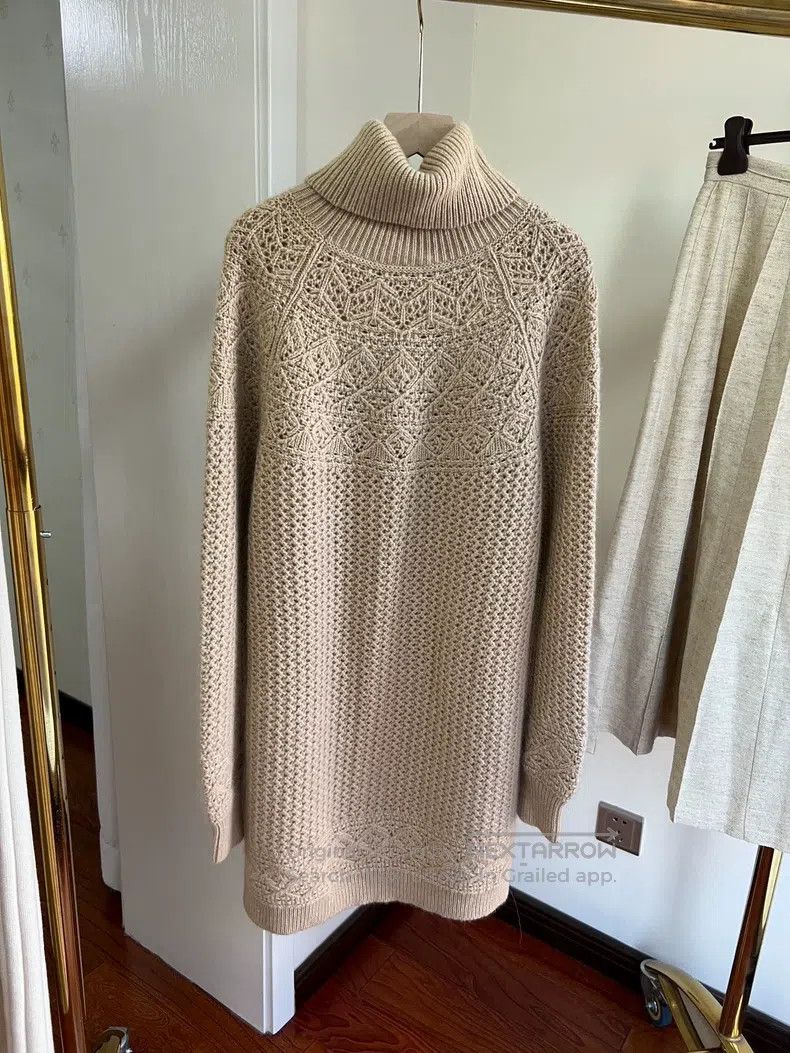 Loro Piana Loro Piana Cashmere Crochet Long Sweater Size M / US 6-8 / IT 42-44 - 3 Thumbnail
