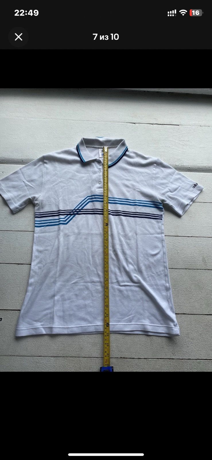 Adidas 🔥80s Adidas Abstract Golf White Polos rare m mens Size US M / EU 48-50 / 2 - 7 Thumbnail