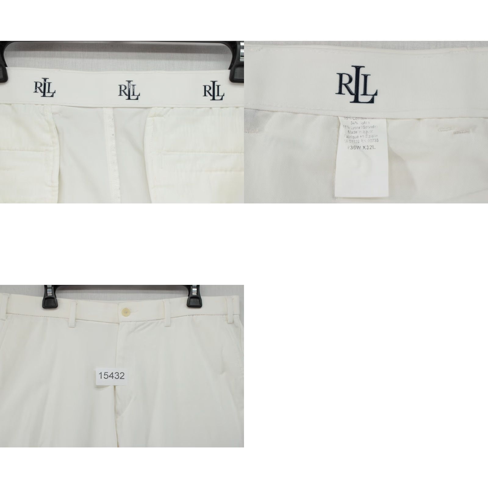 Ralph Lauren Lauren Ralph Lauren Pants Men's 36 X 31 White Golf RLL Classic Cotton Blend Size US 38 / EU 54 - 8 Thumbnail