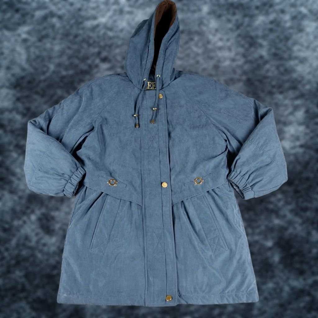 Vintage VINTAGE Fleet Street Jacket Womens M Blue Puffer Hooded Classic Size M / US 6-8 / IT 42-44 - 1 Thumbnail