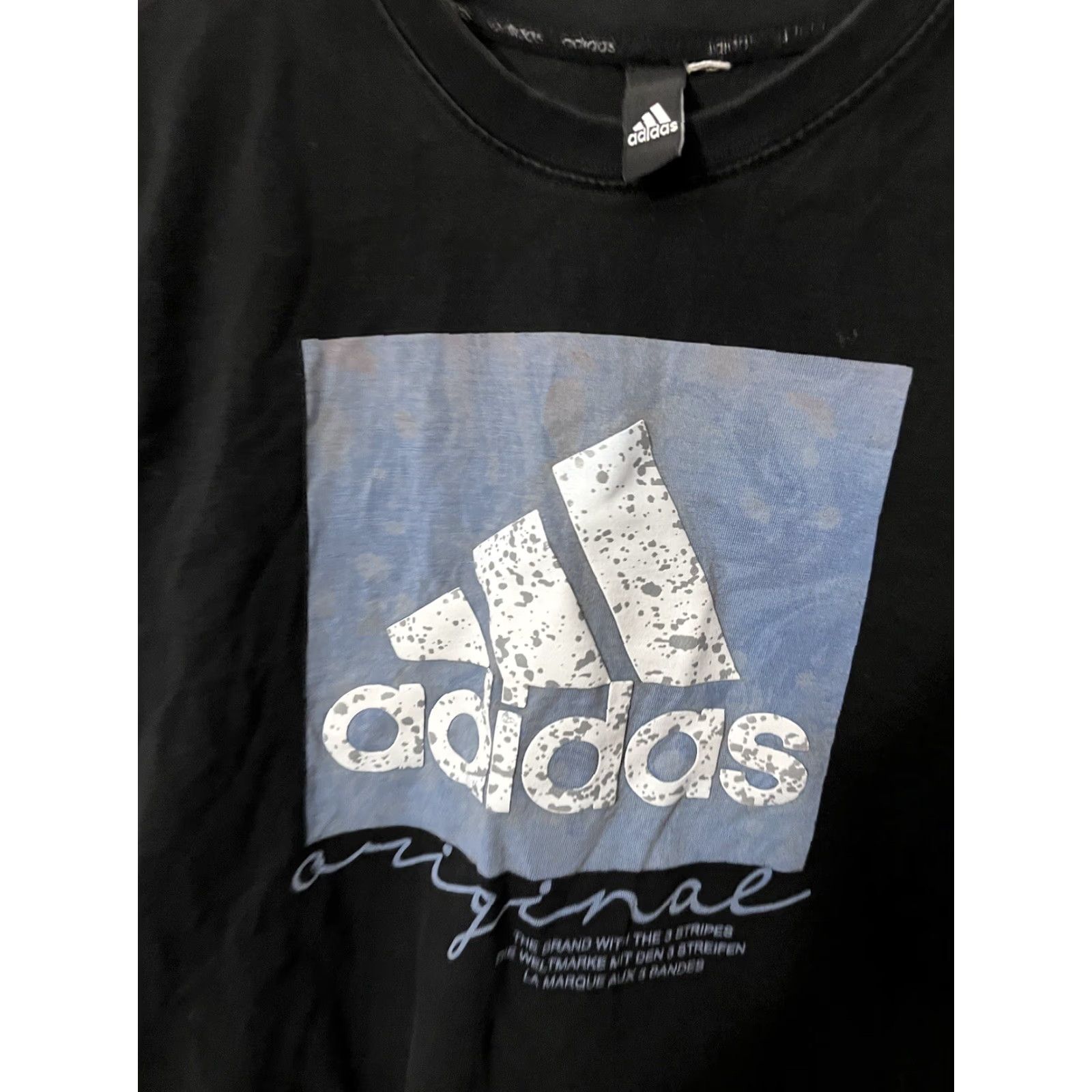 Adidas Adidas Originals T-Shirt Mens S Short Sleeve Crew Neck Graphic Logo Black Size US S / EU 44-46 / 1 - 2 Thumbnail