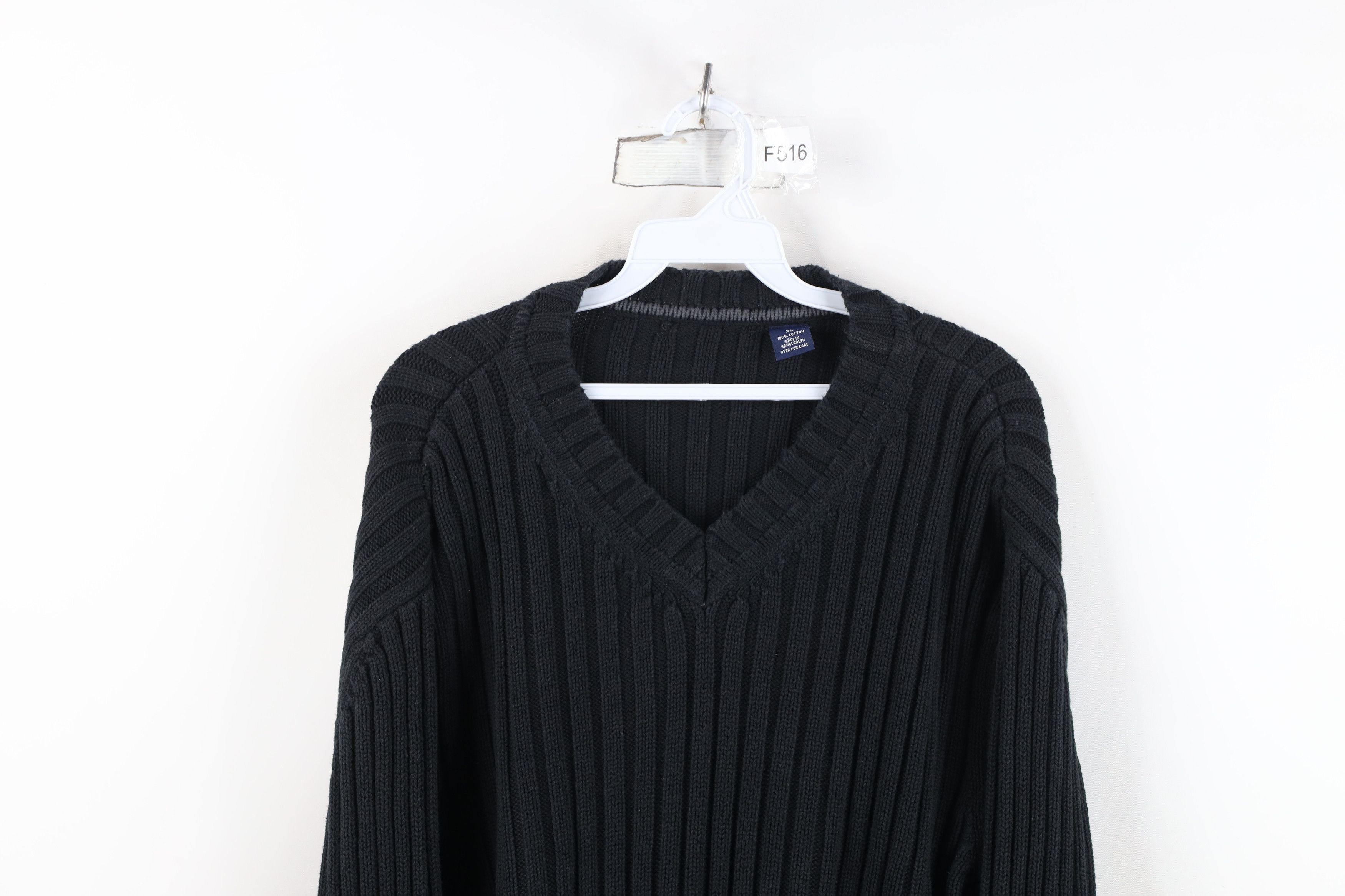 Vintage Vintage 90s Streetewear Heavyweight Ribbed Knit Sweater Size US XL / EU 56 / 4 - 2 Thumbnail