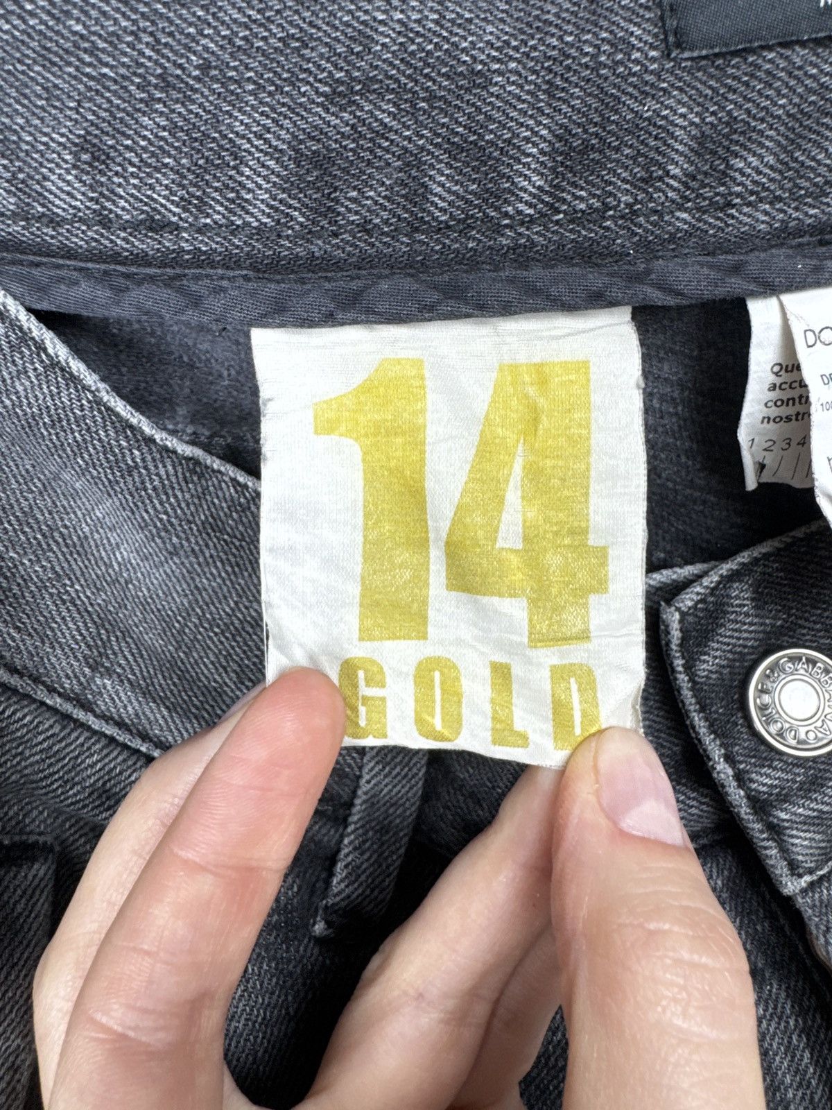 Dolce & Gabbana Dolce & Gabbana 14 gold grey distressed denim jeans pants Size US 30 / EU 46 - 13 Thumbnail