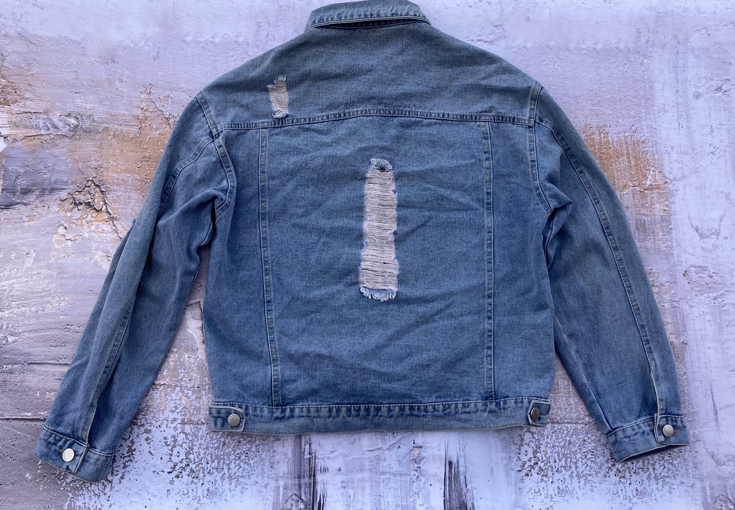Vintage Vintage Distressed Ripped Jeans Jacket Women’s Size OS Size ONE SIZE - 2 Thumbnail