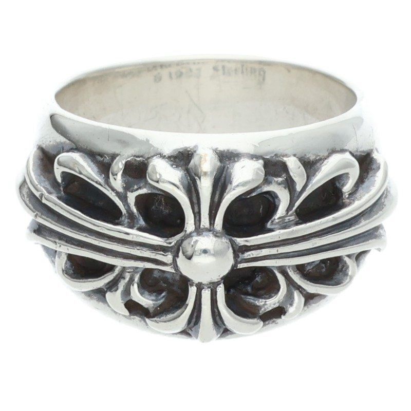Chrome Hearts Chrome Hearts Floral Cross Silver Ring Size ONE SIZE - 1 Thumbnail