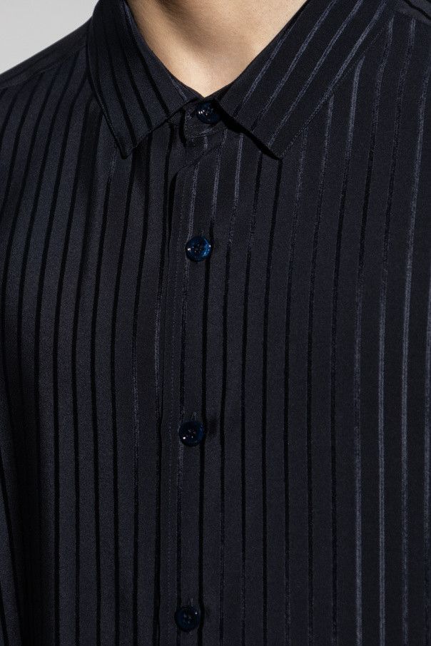Saint Laurent Paris o1s1wg110824 Chemise Oversize Shirt in Navy Blue Size US S / EU 44-46 / 1 - 5 Thumbnail