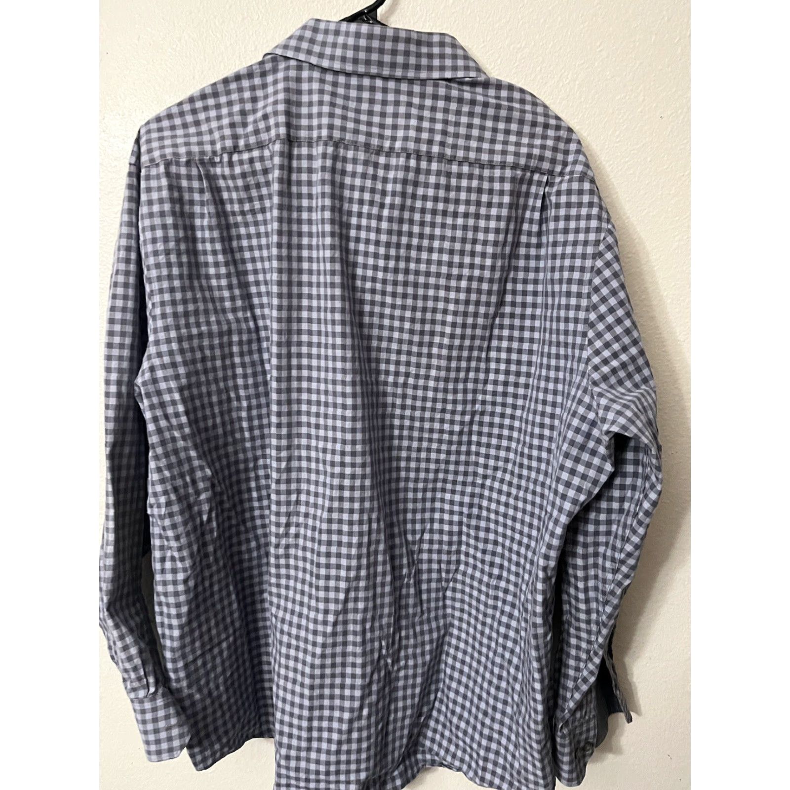 Perry Ellis Perry Ellis Button-Up Shirt Men’s Long Sleeve 18 Blue Plaid Classic Fit Style City College Designer University Button-Down Size US XXL / EU 58 / 5 - 2 Thumbnail