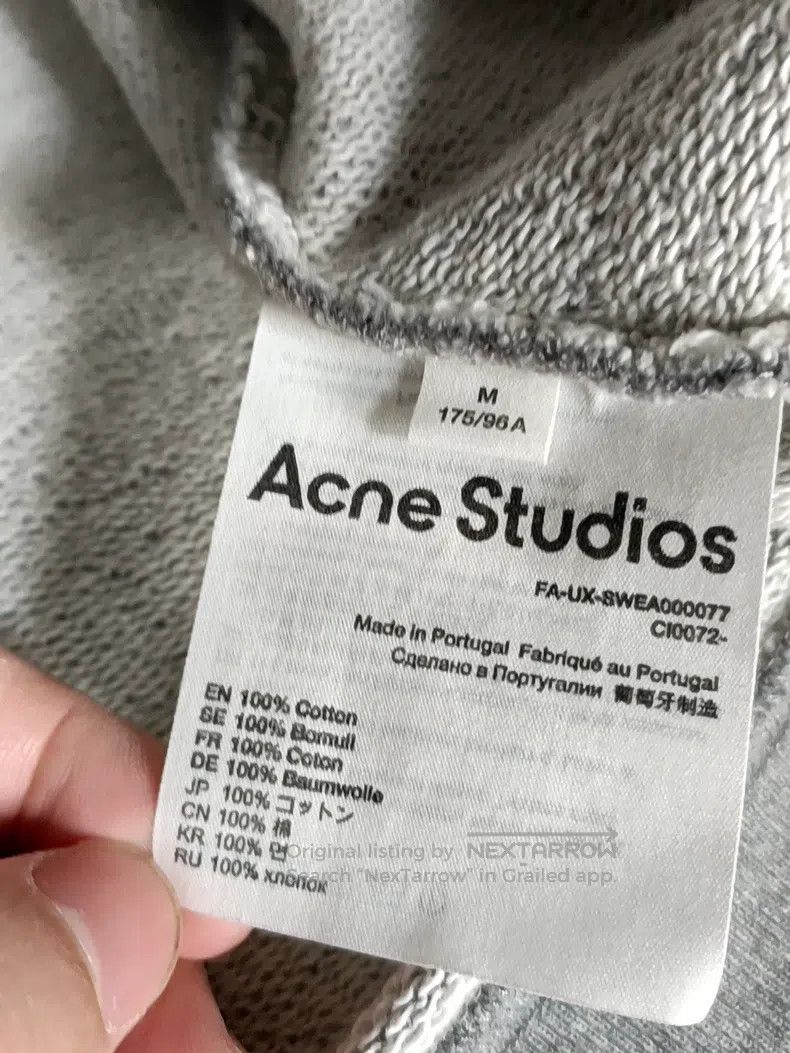 Acne Studios Acne Studios Smiley sweatshirt, gray Size M / US 6-8 / IT 42-44 - 4 Thumbnail