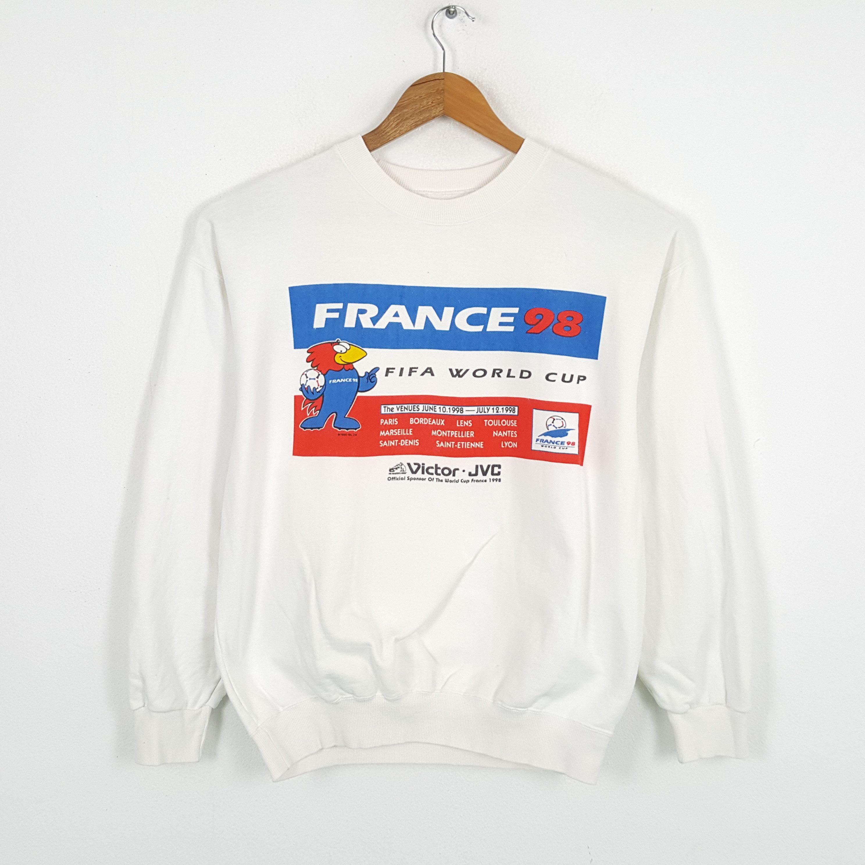 Vintage Vintage FIFA WORLD CUP FRANCE 1998 Promotion Sweatshirts Size US L / EU 52-54 / 3 - 1 Thumbnail