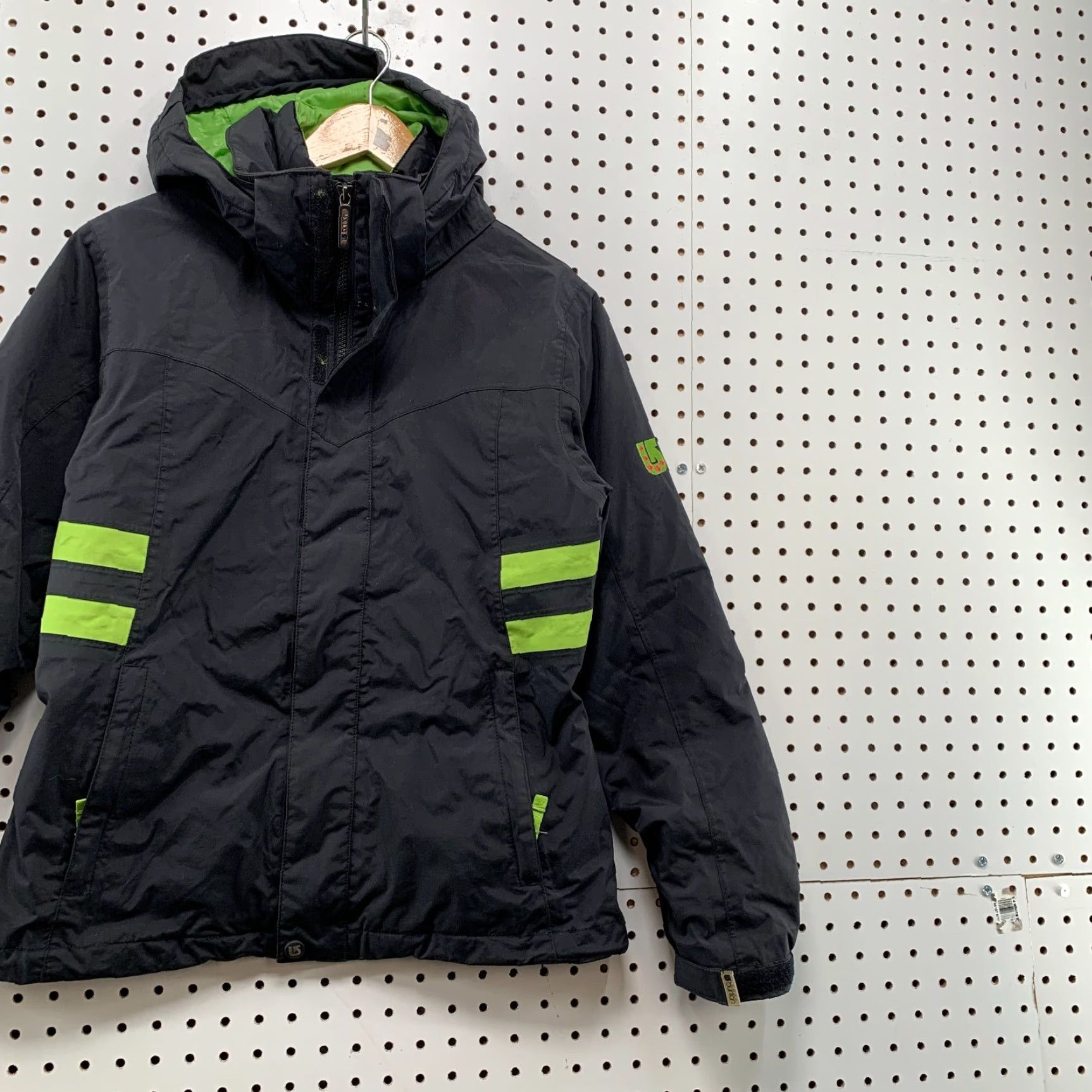 Burton Burton Ski Jacket Womens Small Black Green 3 In 1 Removable Liner Snow 20x25 Size S / US 4 / IT 40 - 3 Thumbnail