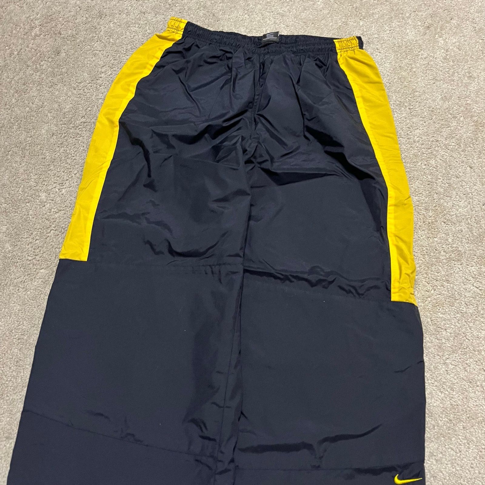 Nike Nike Y2K Baggy Skater Yellow Striped Black Trackpants XL Size US 32 / EU 48 - 4 Thumbnail