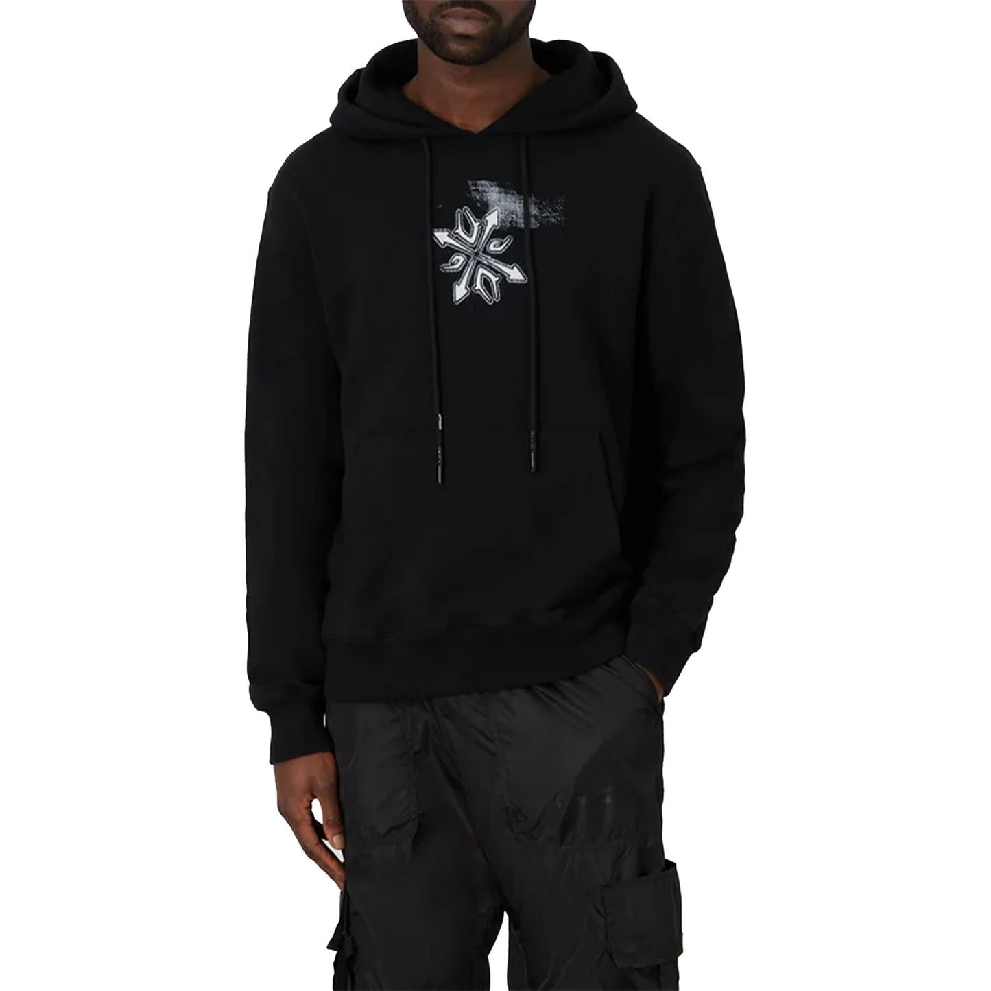 Off-White Black Tribal Type Arrows Logo Hoodie Size US XL / EU 56 / 4 - 2 Thumbnail