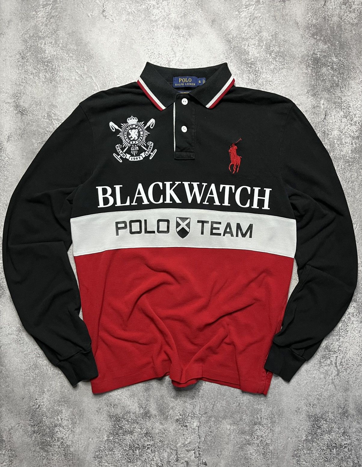 Ralph Lauren Long Sleeve Polo Black Watch Polo Team Number 2