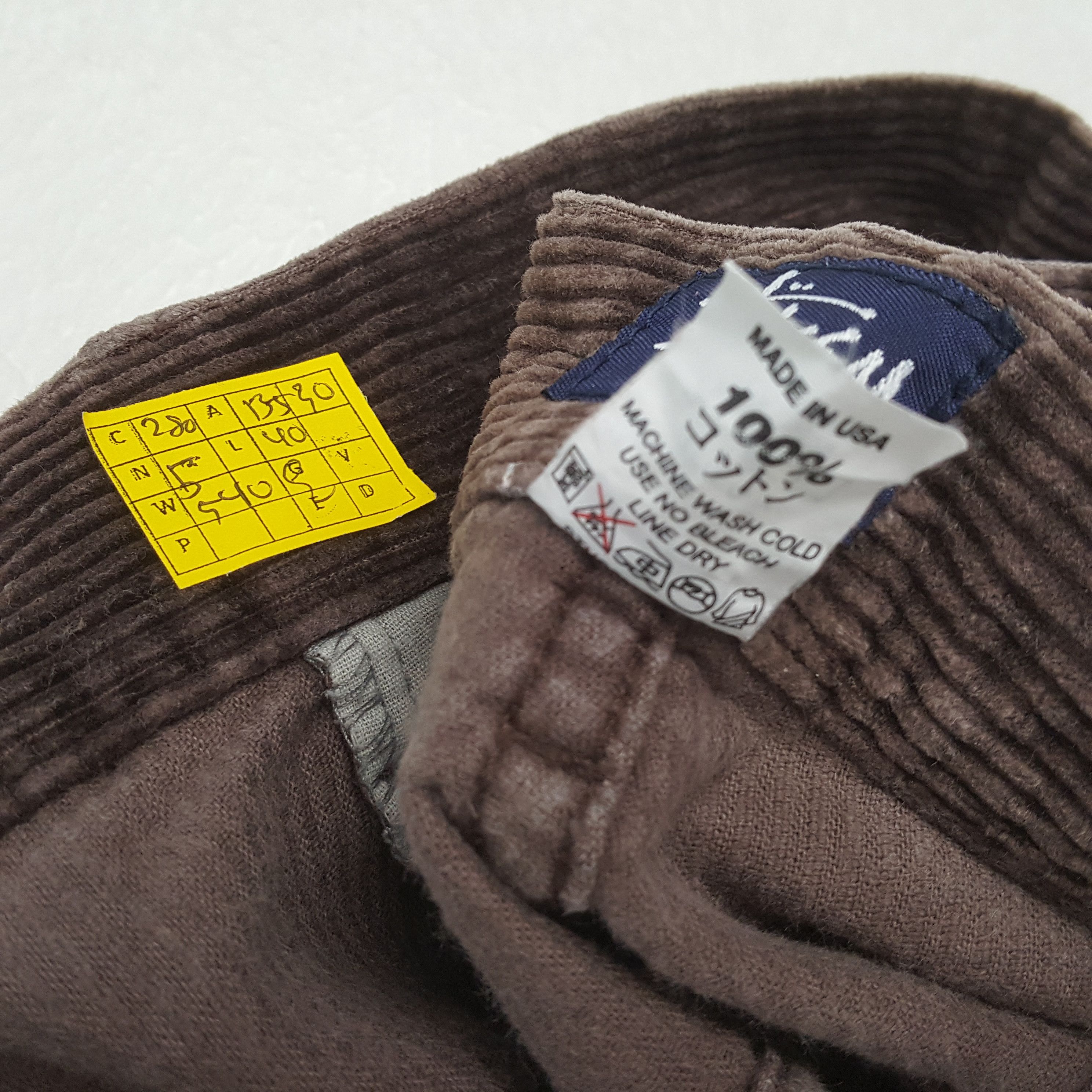 Stussy × Vintage Vintage STUSSY Streetwear Skateboard Big Logo Corduroy Pant Size US 27 - 12 Thumbnail