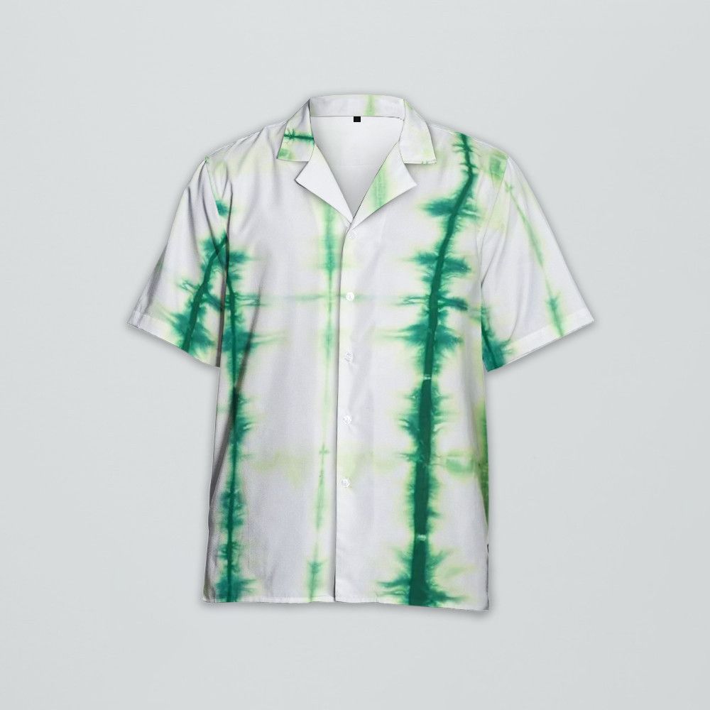 Designer Tie-Dye Print Short-Sleeve Shirt – Retro Meets Contemporary Size M / US 6-8 / IT 42-44 - 1 Thumbnail
