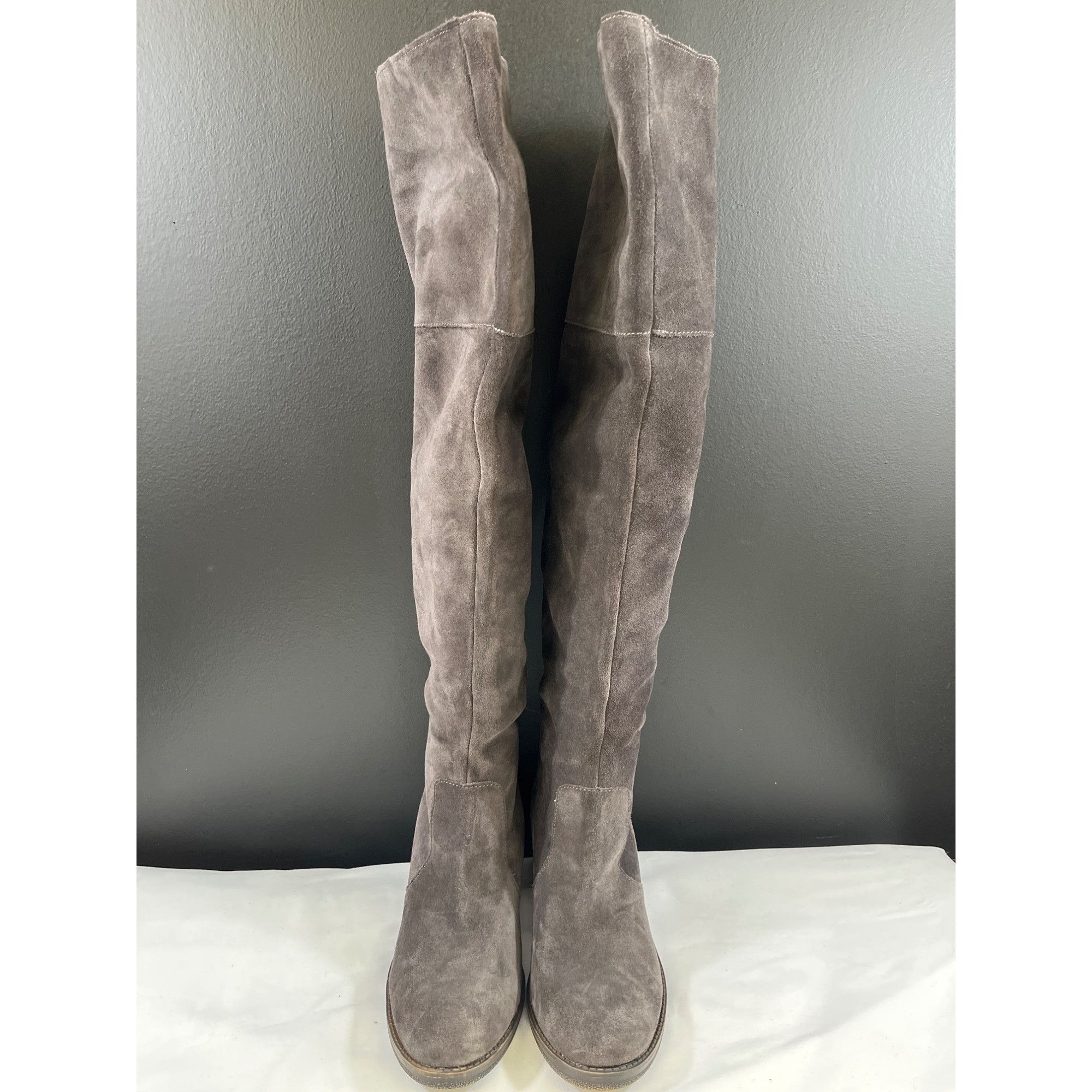 Lucky Brand Lucky Brand Rayla Women's Charcoal Over the Knee/Heeled Boot Size US 9.5 / IT 39.5 - 2 Thumbnail