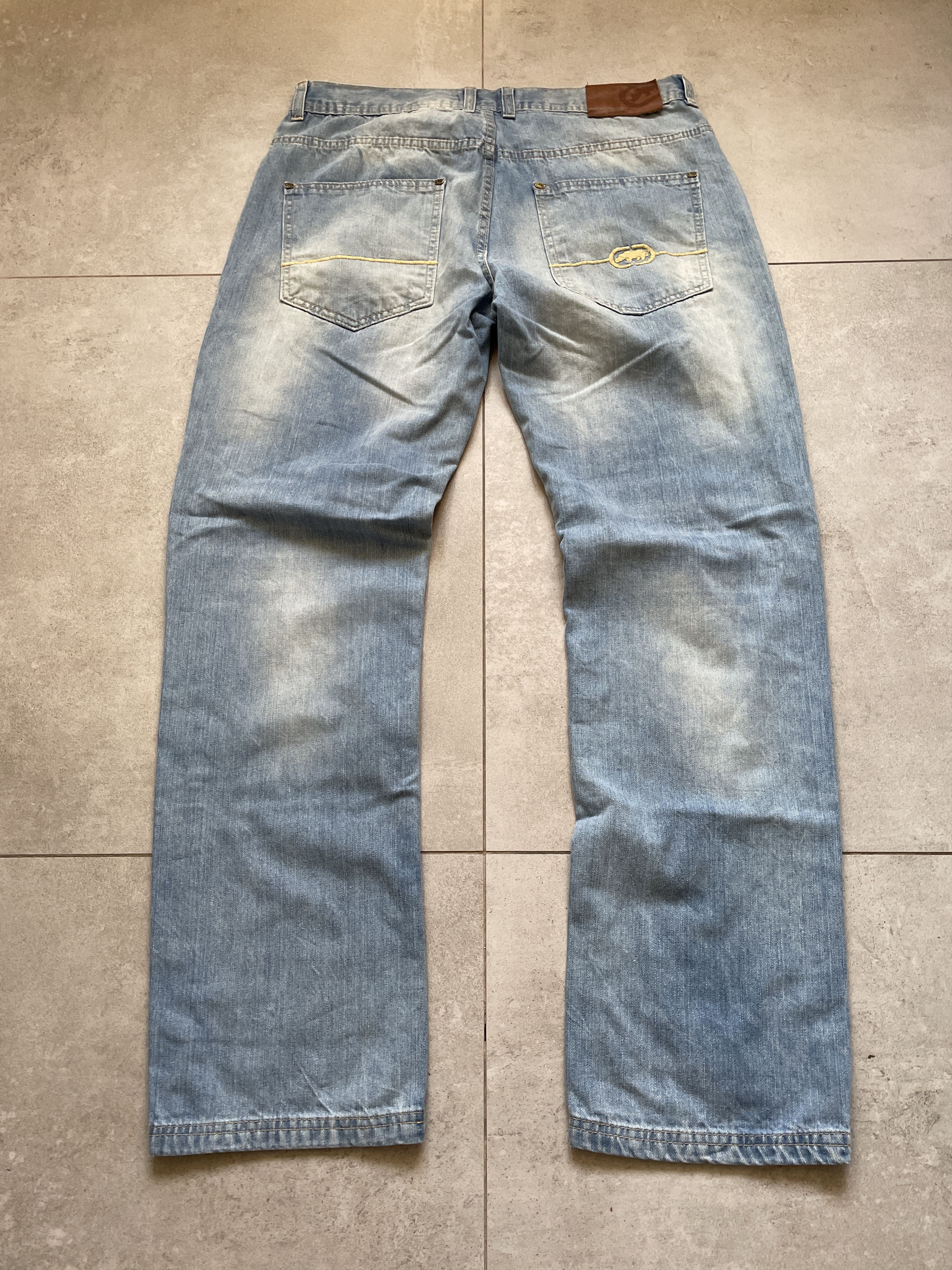 Ecko Unltd. Y2K LIGHT BLUE ECKO UNLTD UNLIMITED BAGGY STRAIGHT JEANS Size US 36 / EU 52 - 1 Thumbnail