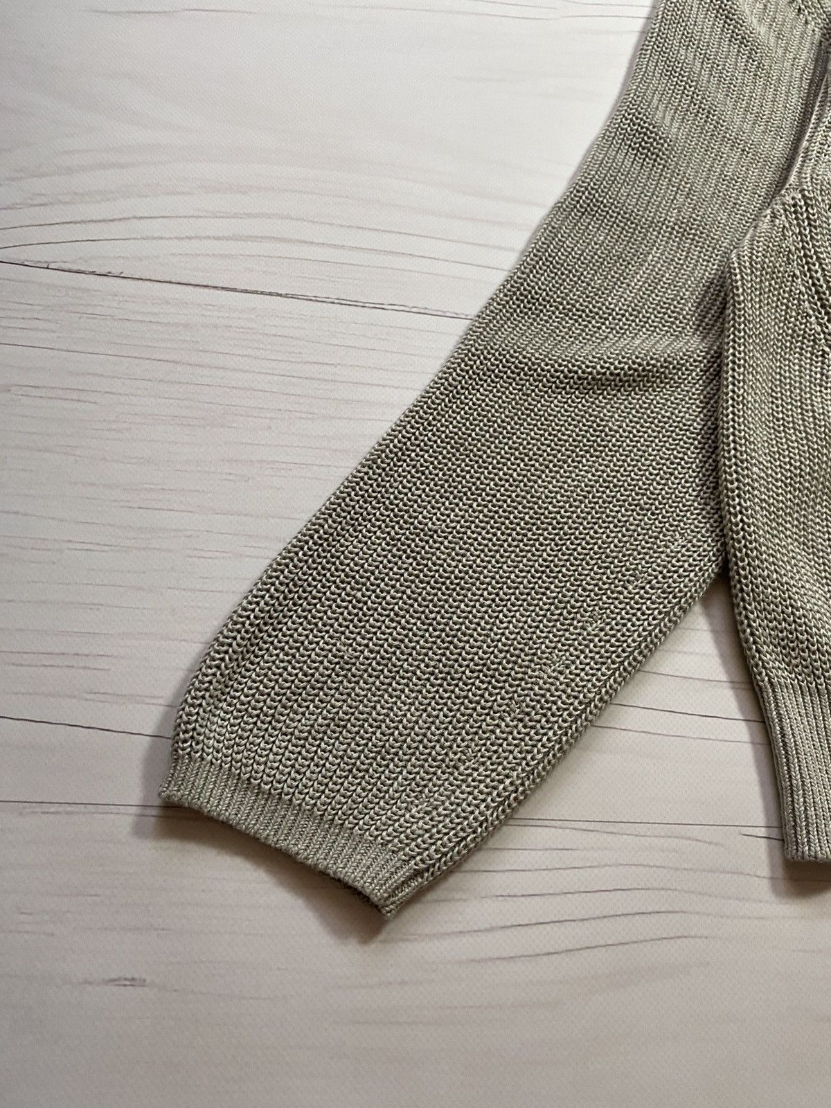 Acne Studios Acne Studios Deborah Chunky SS16 V-neck Linen sweater Size L / US 10 / IT 46 - 13 Thumbnail