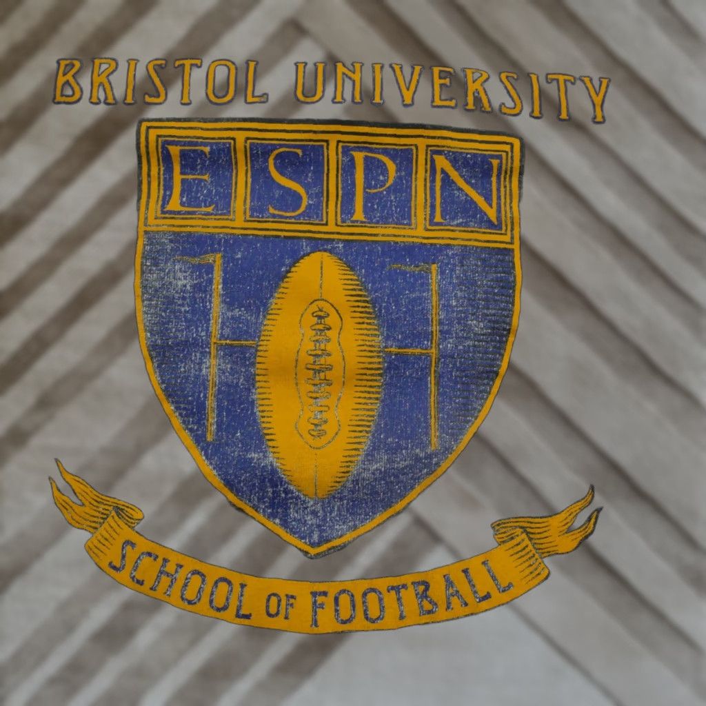 Vintage VINTAGE ESPN T SHIRT Mens 3XL Grey Long Sleeve Bristol University Football 90s Size US XXL / EU 58 / 5 - 1 Thumbnail