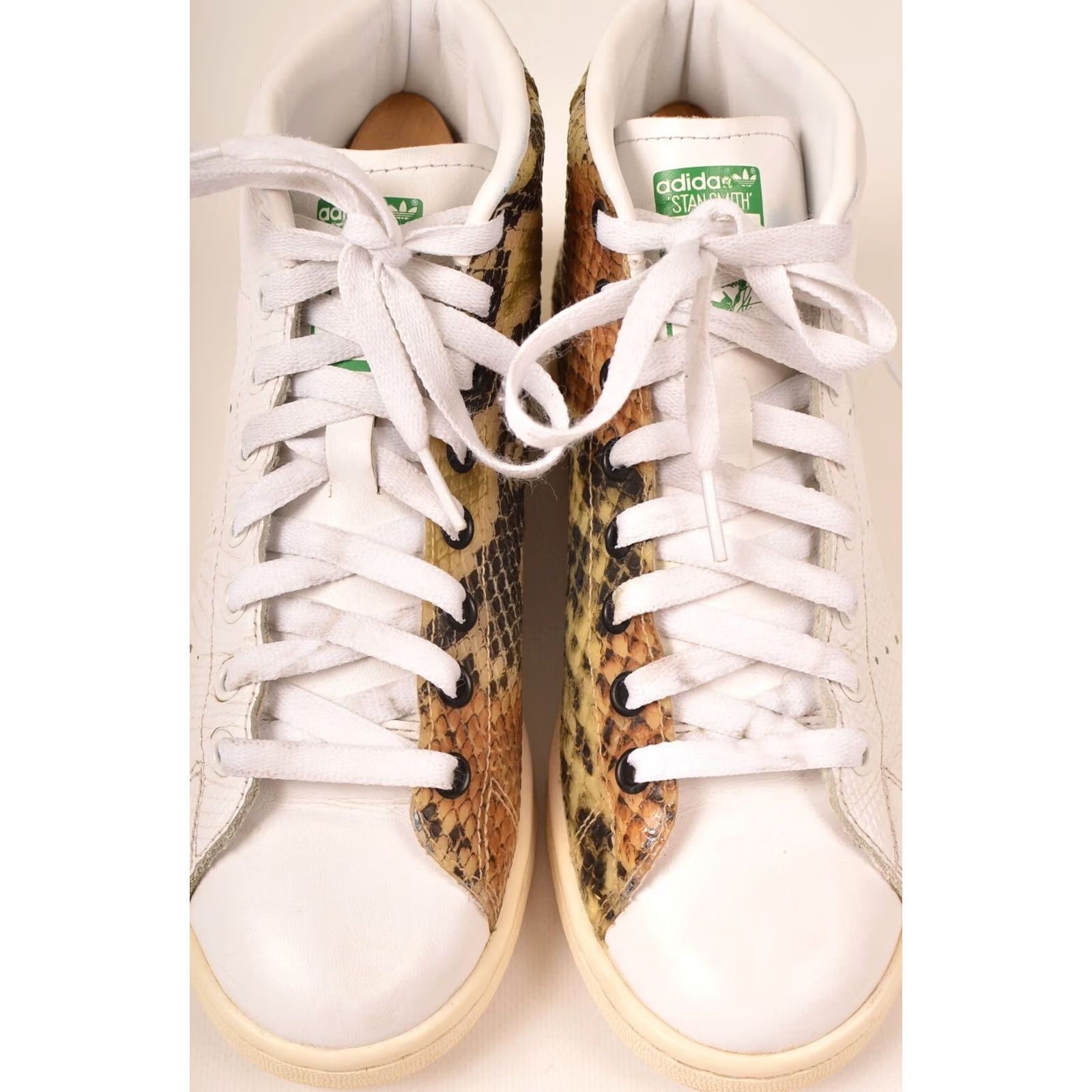 Adidas Adidas Stan Smith Mid Snakeskin Sneakers Trainers S77451 Size 38 Mens Leather White Size US 5 / EU 37 - 2 Thumbnail