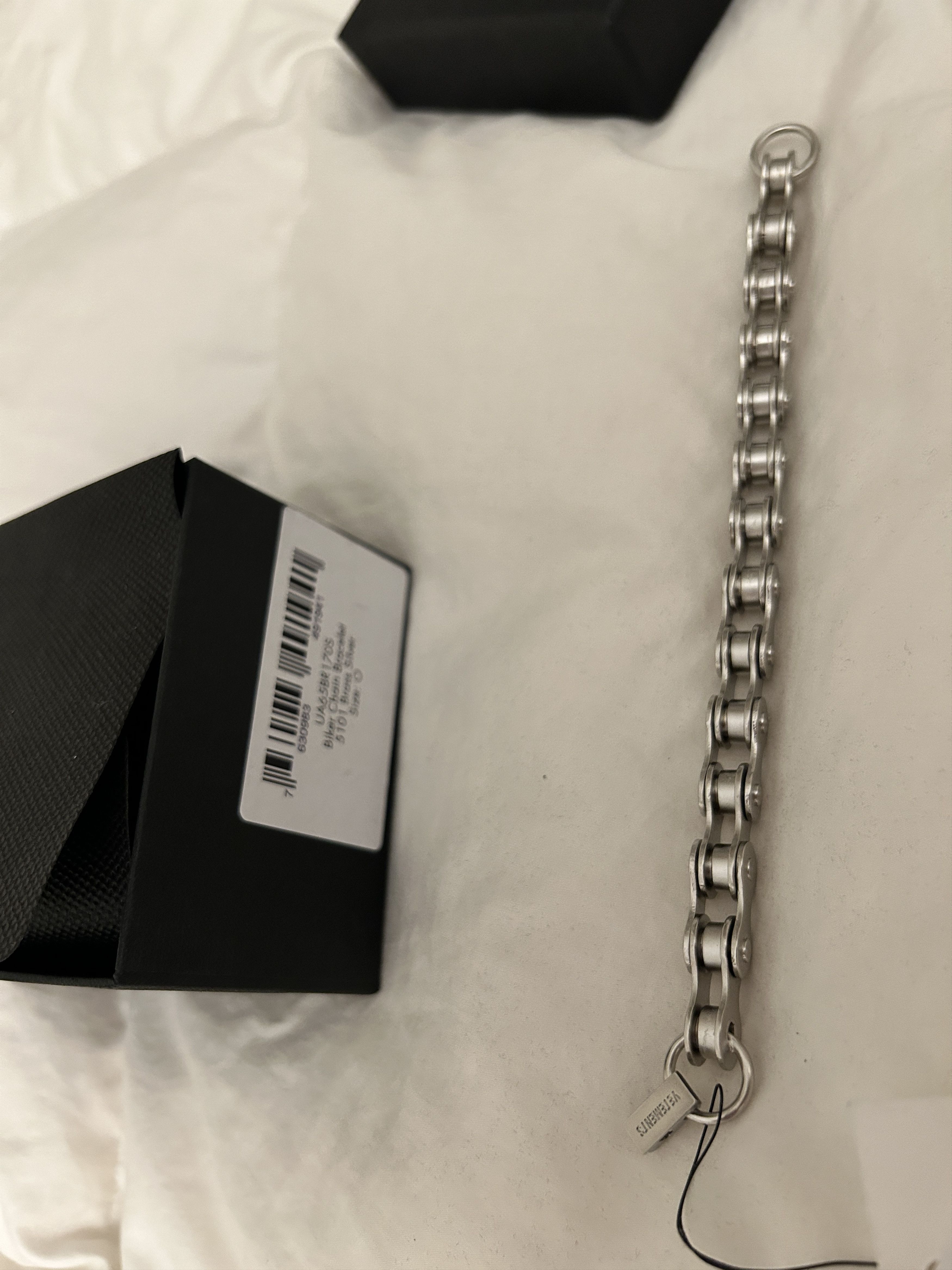 Vetements VETEMENTS Biker Silver Chain Bracelet Size ONE SIZE - 8 Thumbnail