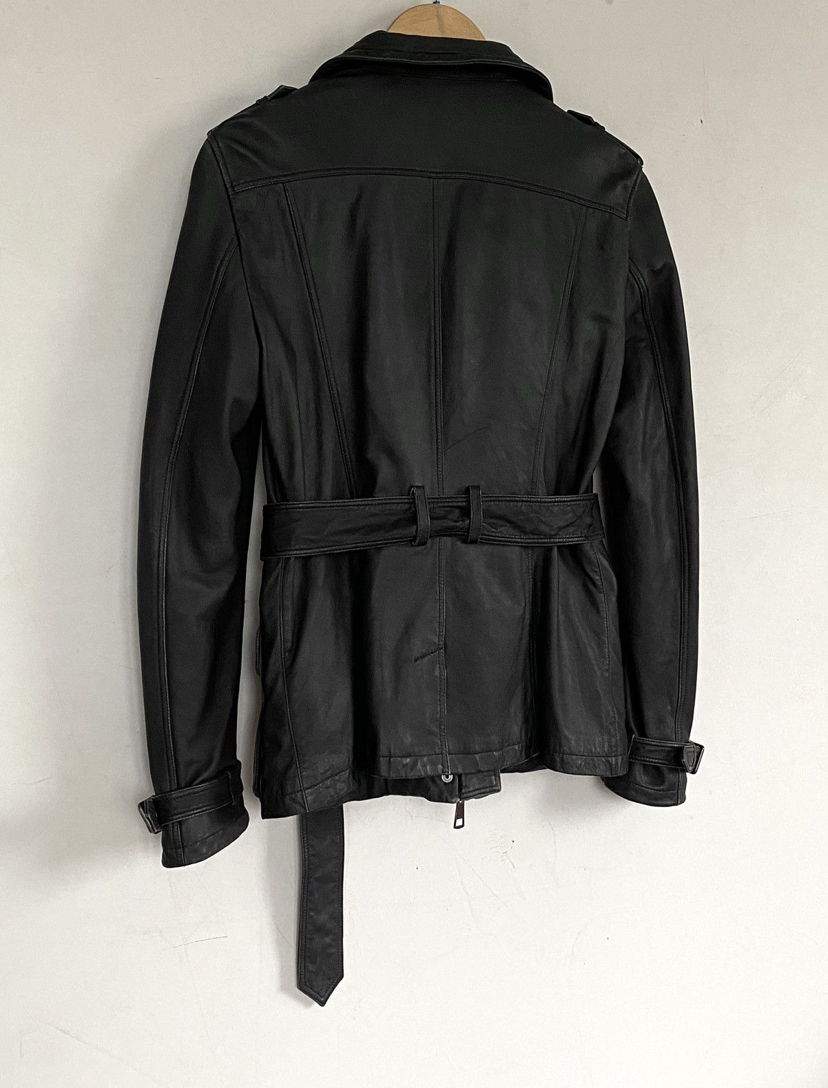 Burberry 🔥RRP 2390$ Burberry Brit Lambskin Biker Field Jacket Size S / US 4 / IT 40 - 3 Thumbnail