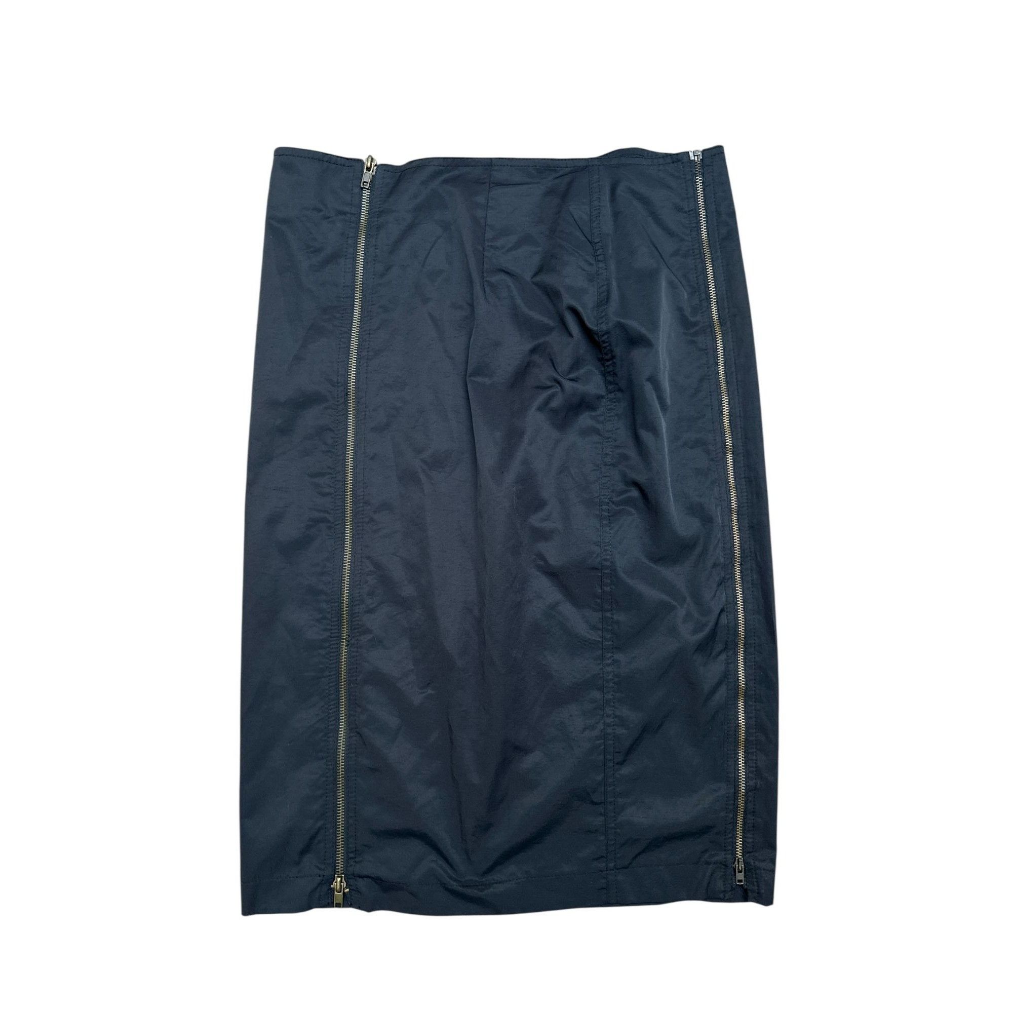 Alexander McQueen 1990s Navy Cotton/Nylon 3-Zip Skirt Size 28" / US 6 / IT 42 - 1 Thumbnail