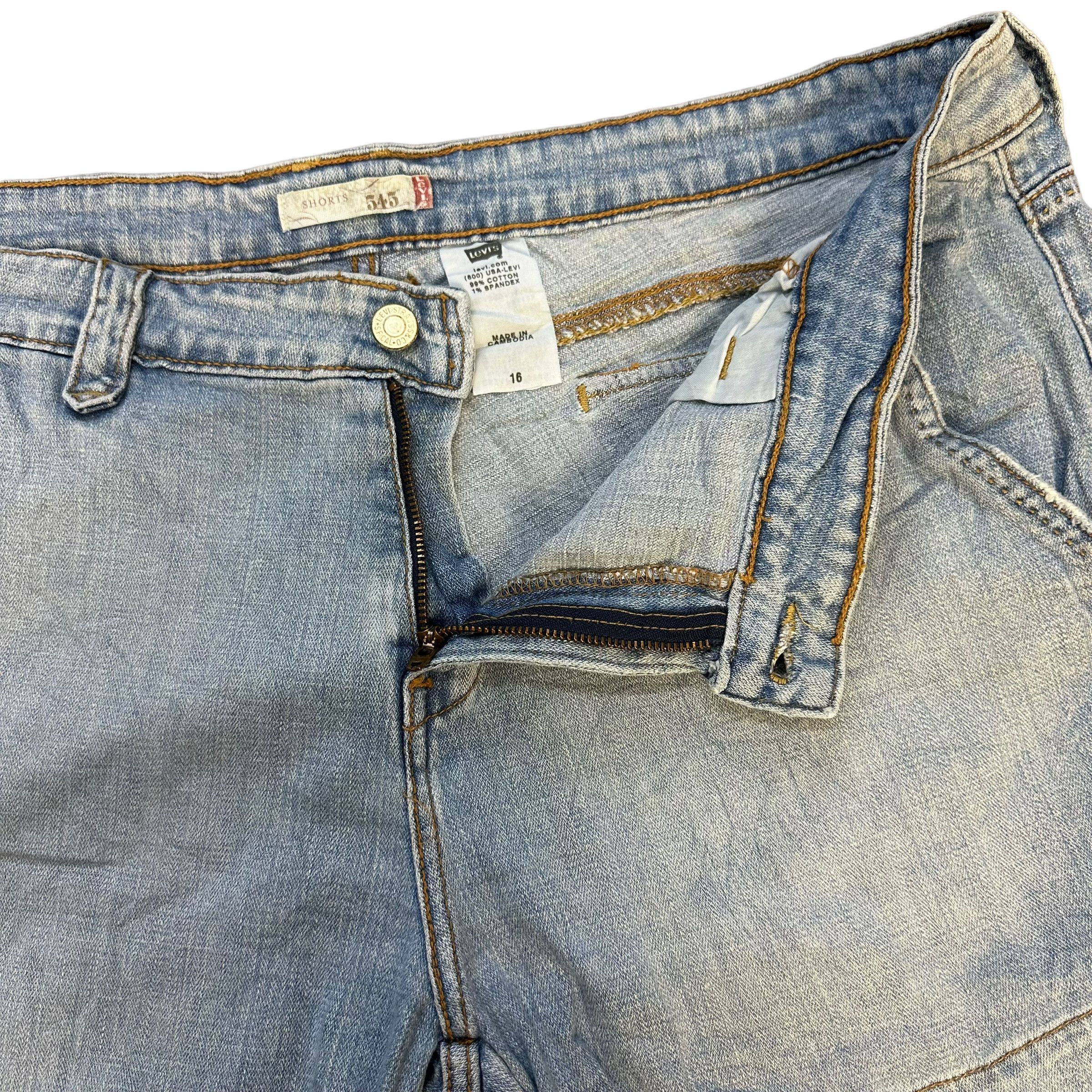Levi's LEVIS 545 LIGHT WASH DENIM SHORTS #8411-008 Size 39" - 5 Thumbnail