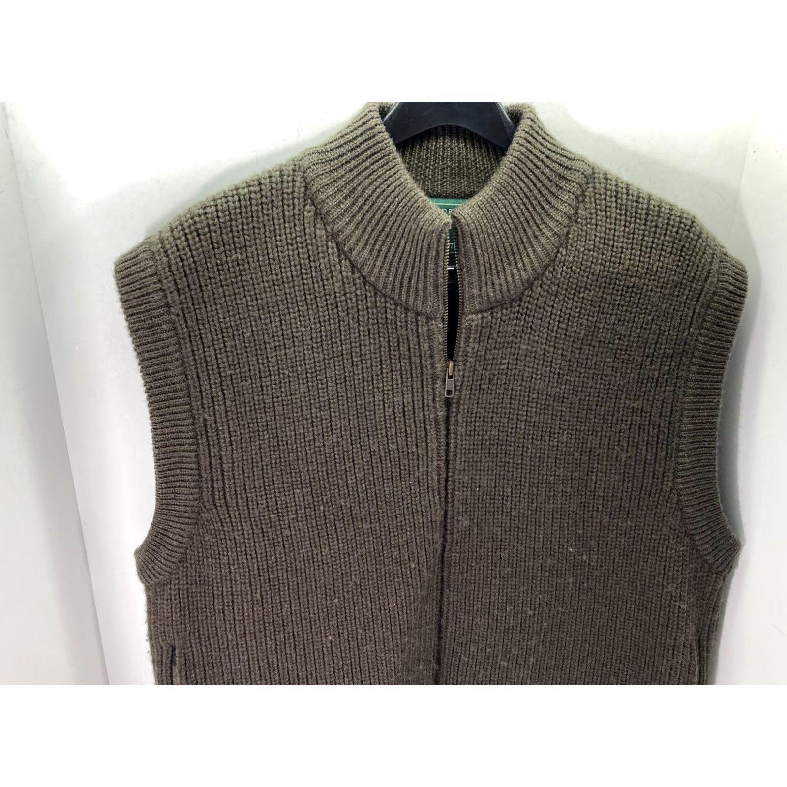 Vintage VINTAGE Woolrich Ducks Unlimited Sweater Vest Mens L Brown Wool Full Zip Ribbed Lined Size US L / EU 52-54 / 3 - 4 Thumbnail