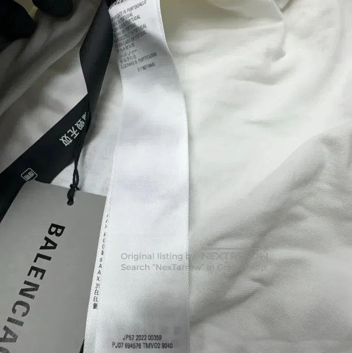 Balenciaga Balenciaga FW22 Graphic Print White T. Size US L / EU 52-54 / 3 - 4 Thumbnail