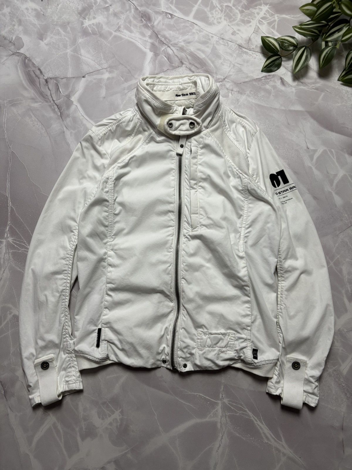 G-Star G-Star RAW Y2K 2000s Utility Military Jacket White Womens M Size M / US 6-8 / IT 42-44 - 1 Thumbnail