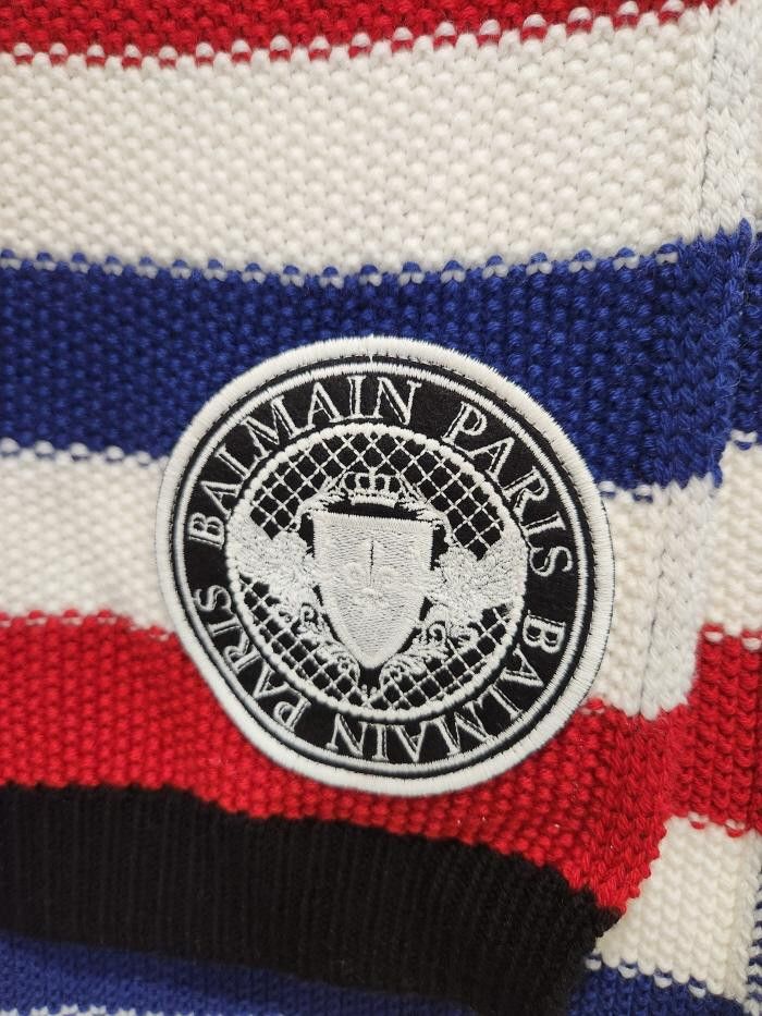 Balmain BALMAIN 스트라이프 와펜 머플러 Size ONE SIZE - 4 Thumbnail