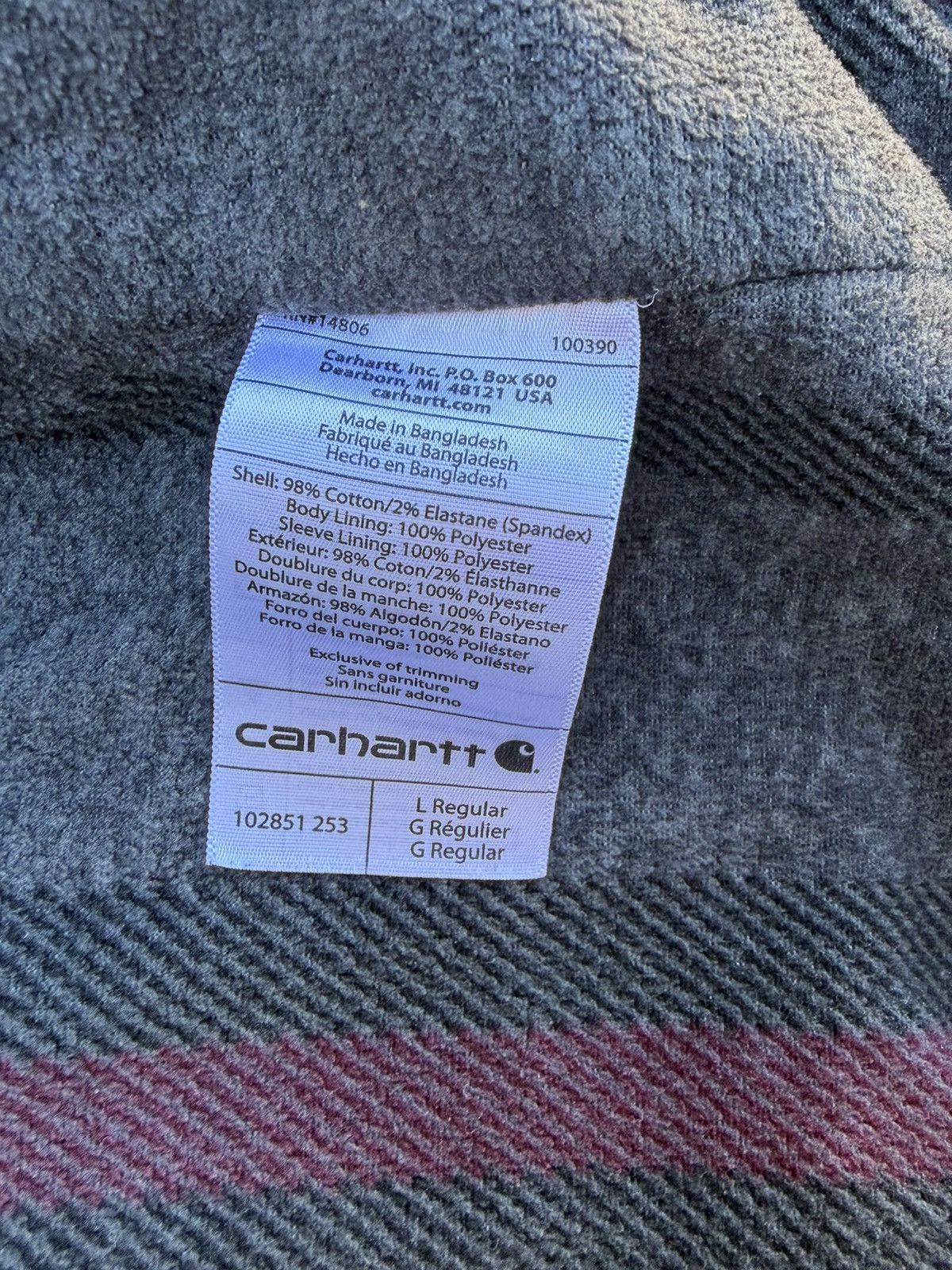 Carhartt Carhartt Blanket Lined Work Shirt Size US L / EU 52-54 / 3 - 7 Thumbnail